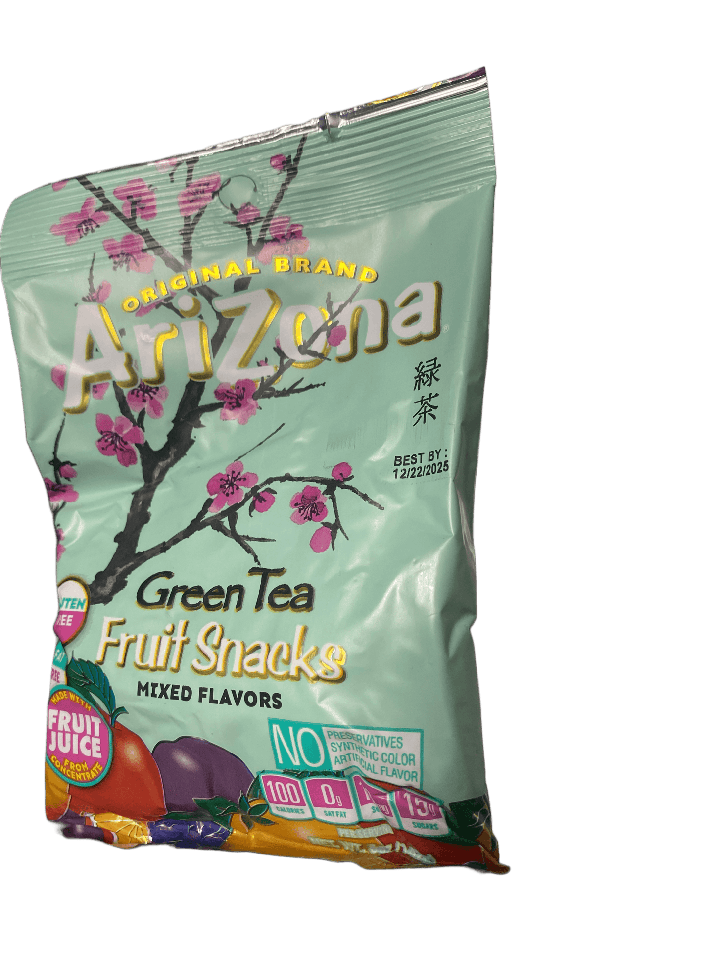 Arizona Green Tea Fruit Snacks Candy Bag 5OZ - U.S Edition