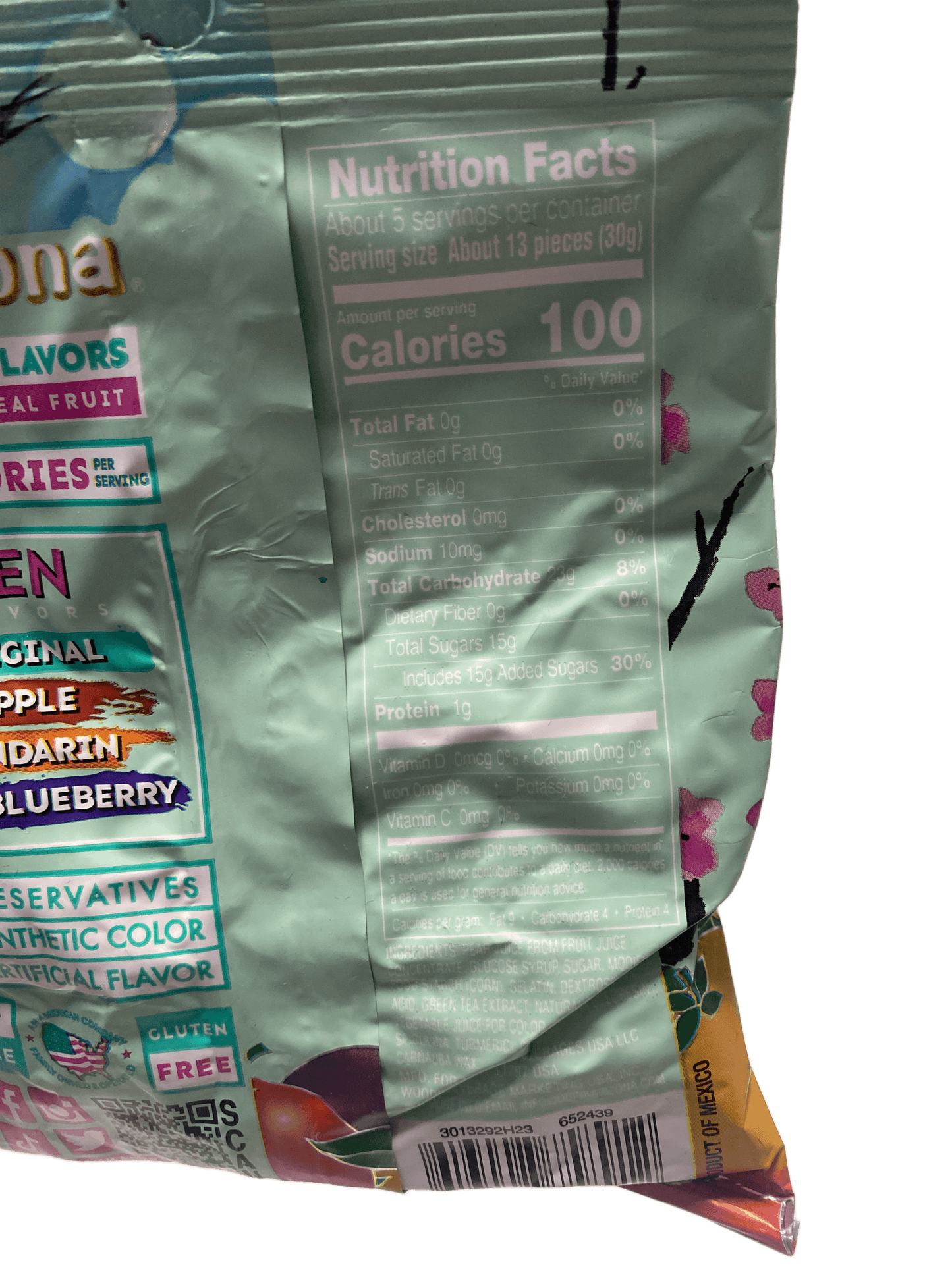 Arizona Green Tea Fruit Snacks Candy Bag 5OZ - U.S Edition