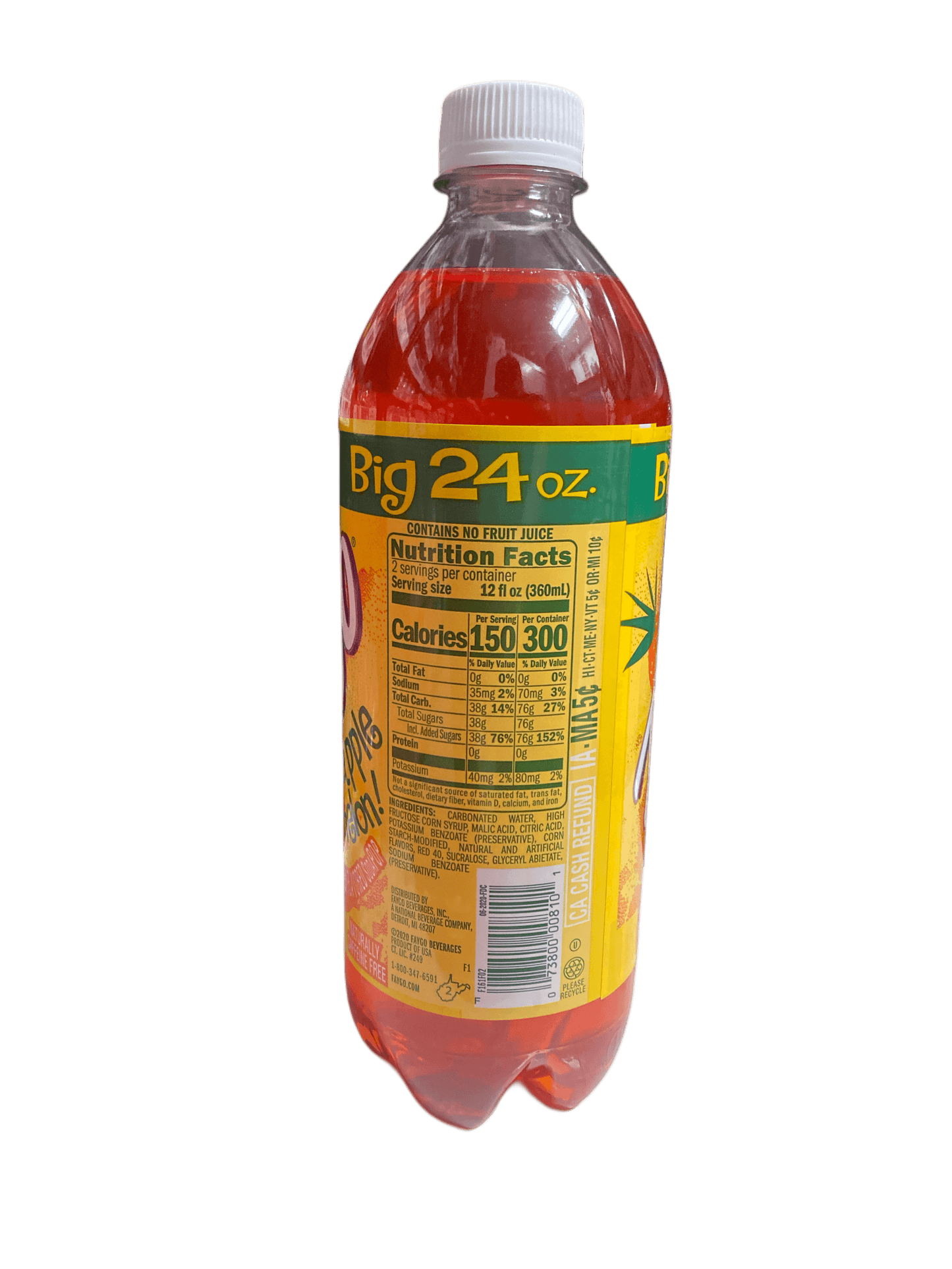 Faygo Pineapple Watermelon Drink 710mL - U.S Edition