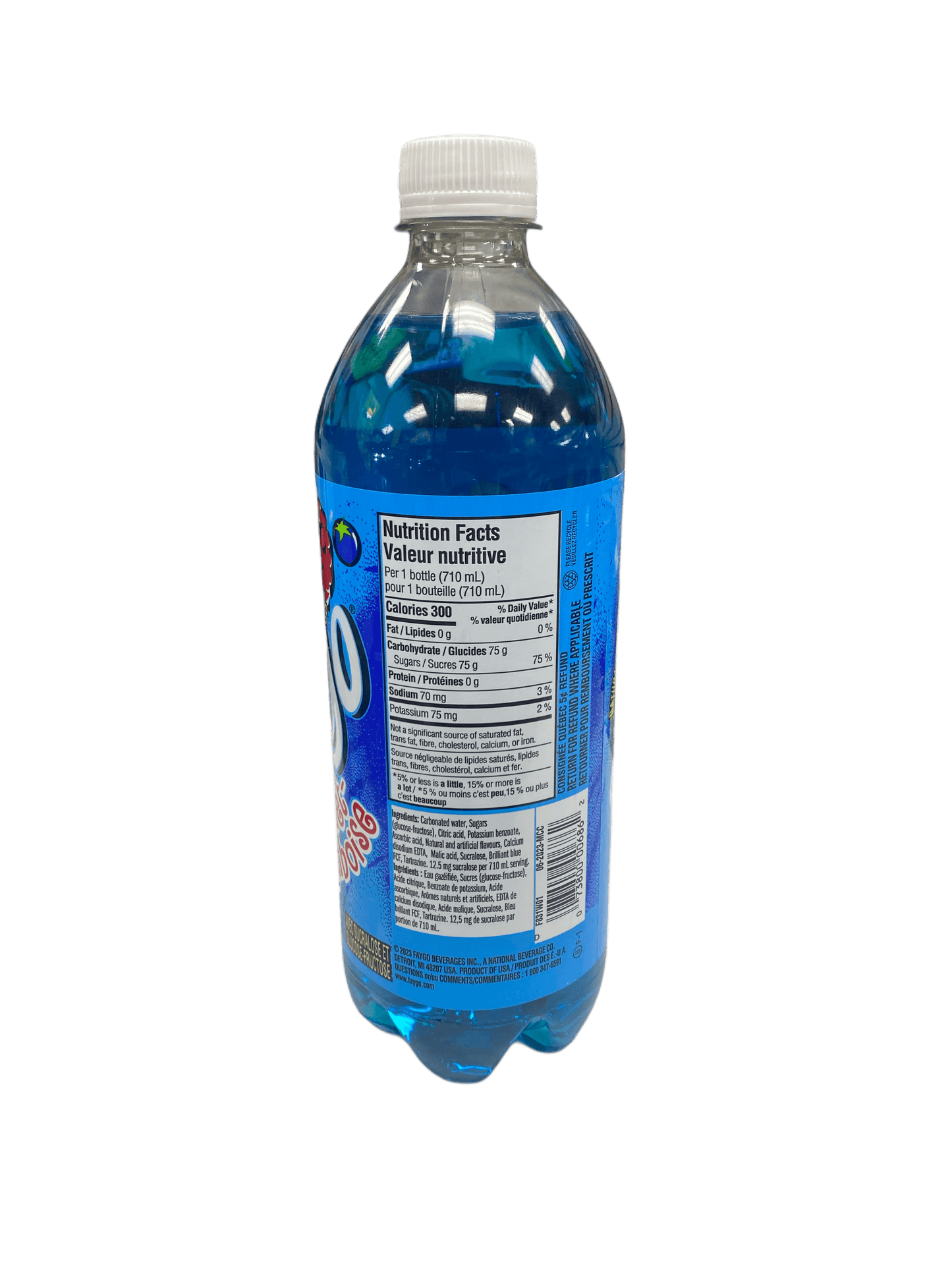 Faygo Raspberry Blueberry 710 ML - U.S Edition