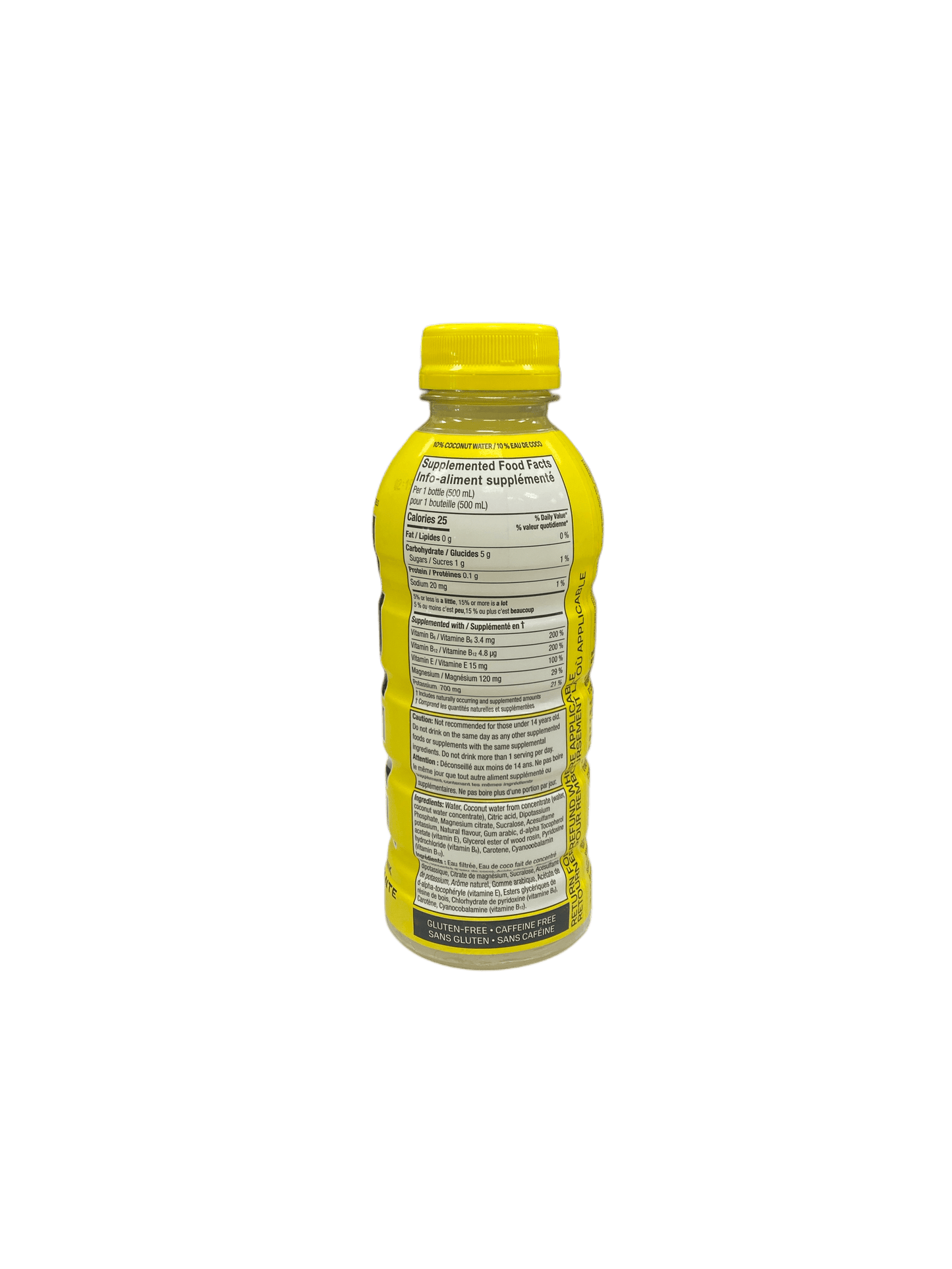 Prime Hydration Lemonade 500ML - Canadian Edition