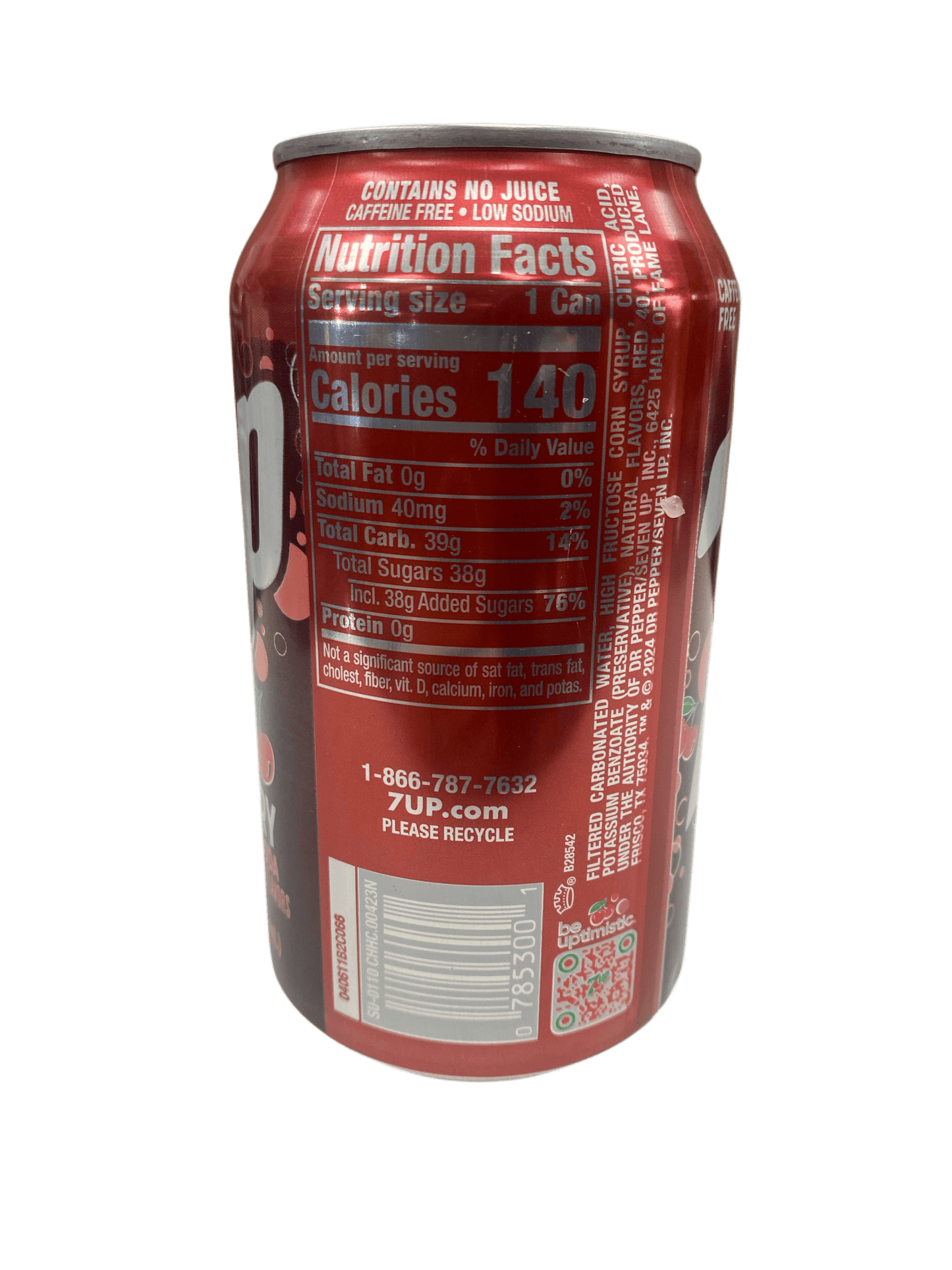 7UP - Cherry Can 355mL - U.S Edition
