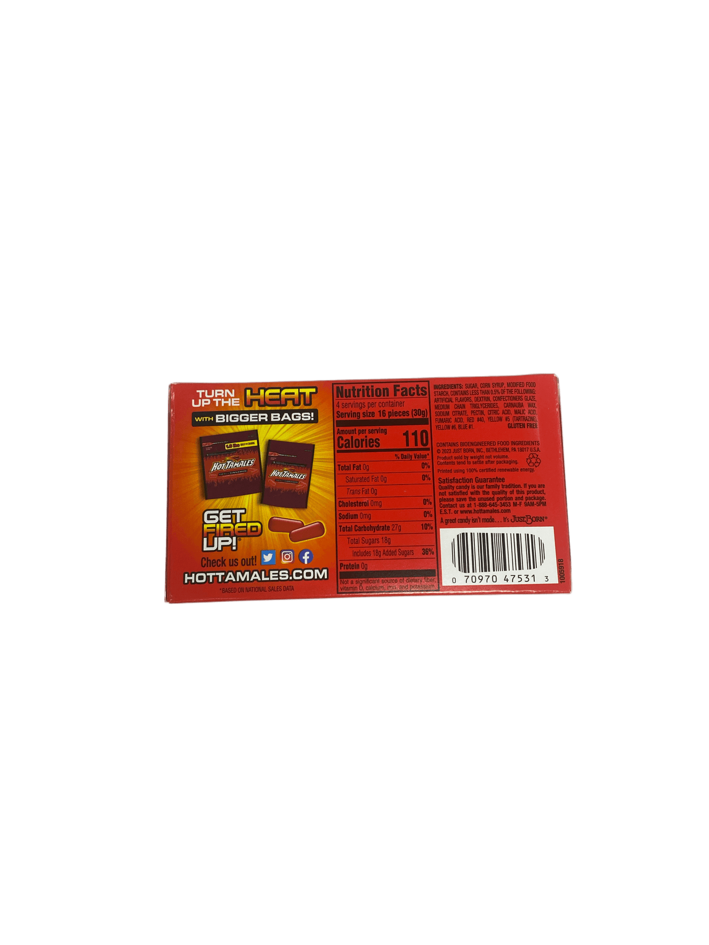 Hot Tamales Fierce Cinnamon Candy 141 g