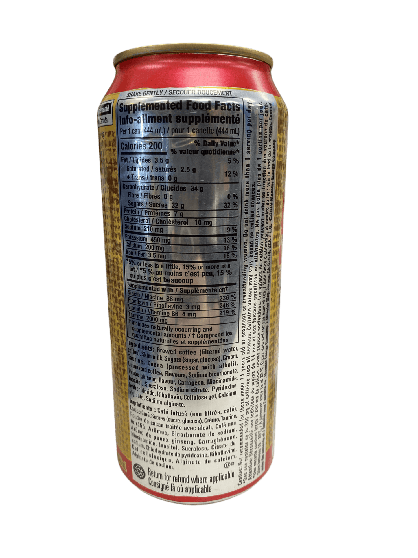 Monster Energy Java Mocha Triple Shot 444ML - Canadian Edition