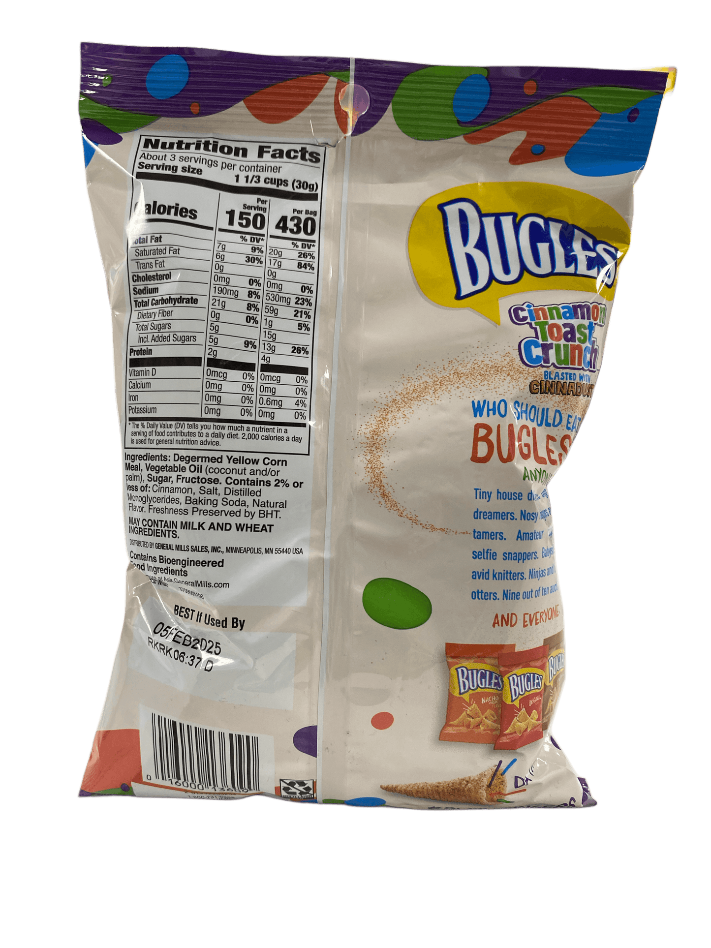 Bugles Cinnamon Toast Crunch 3OZ - U.S Edition