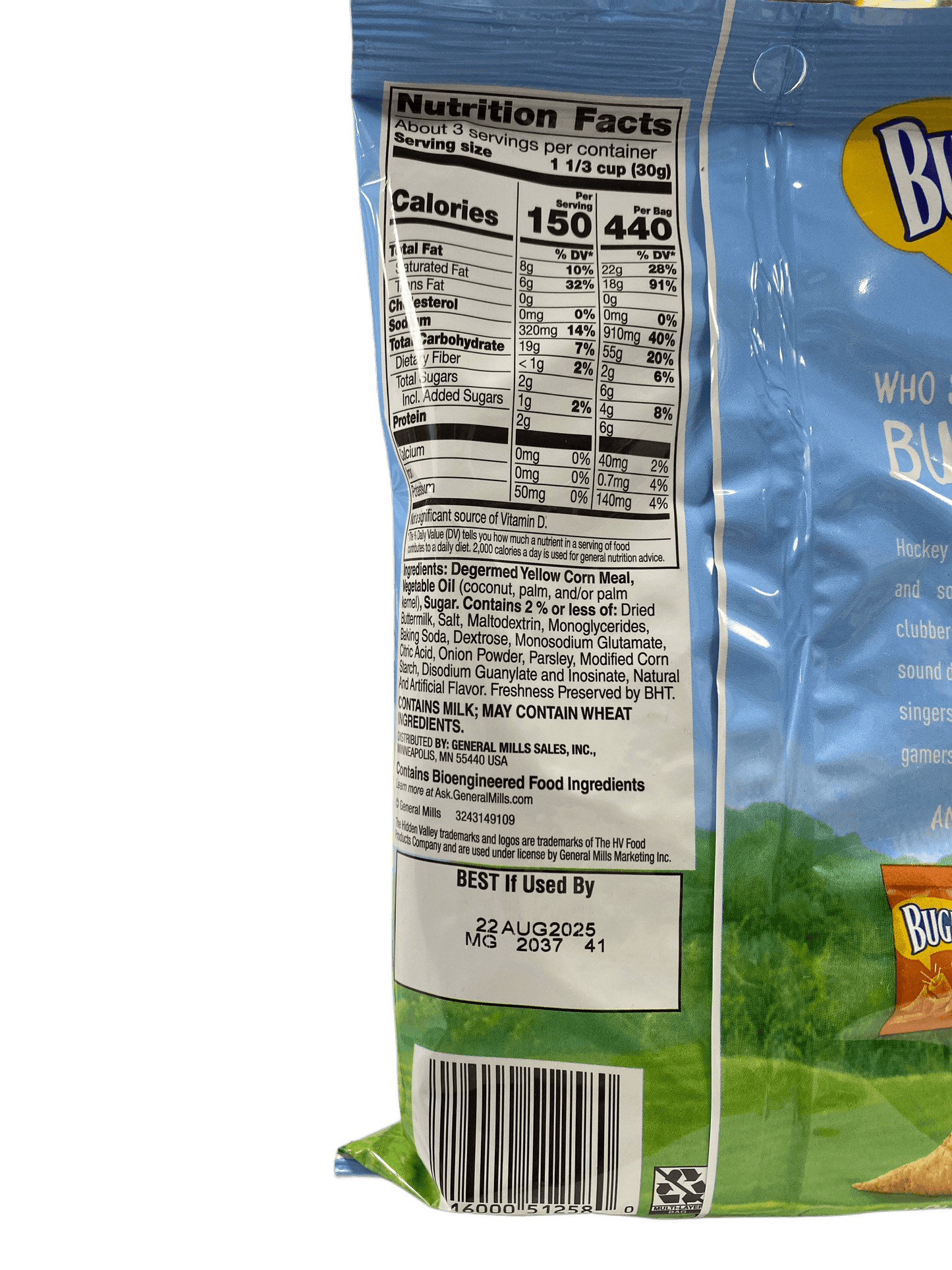 Bugles Hidden Valley Ranch - 3 OZ