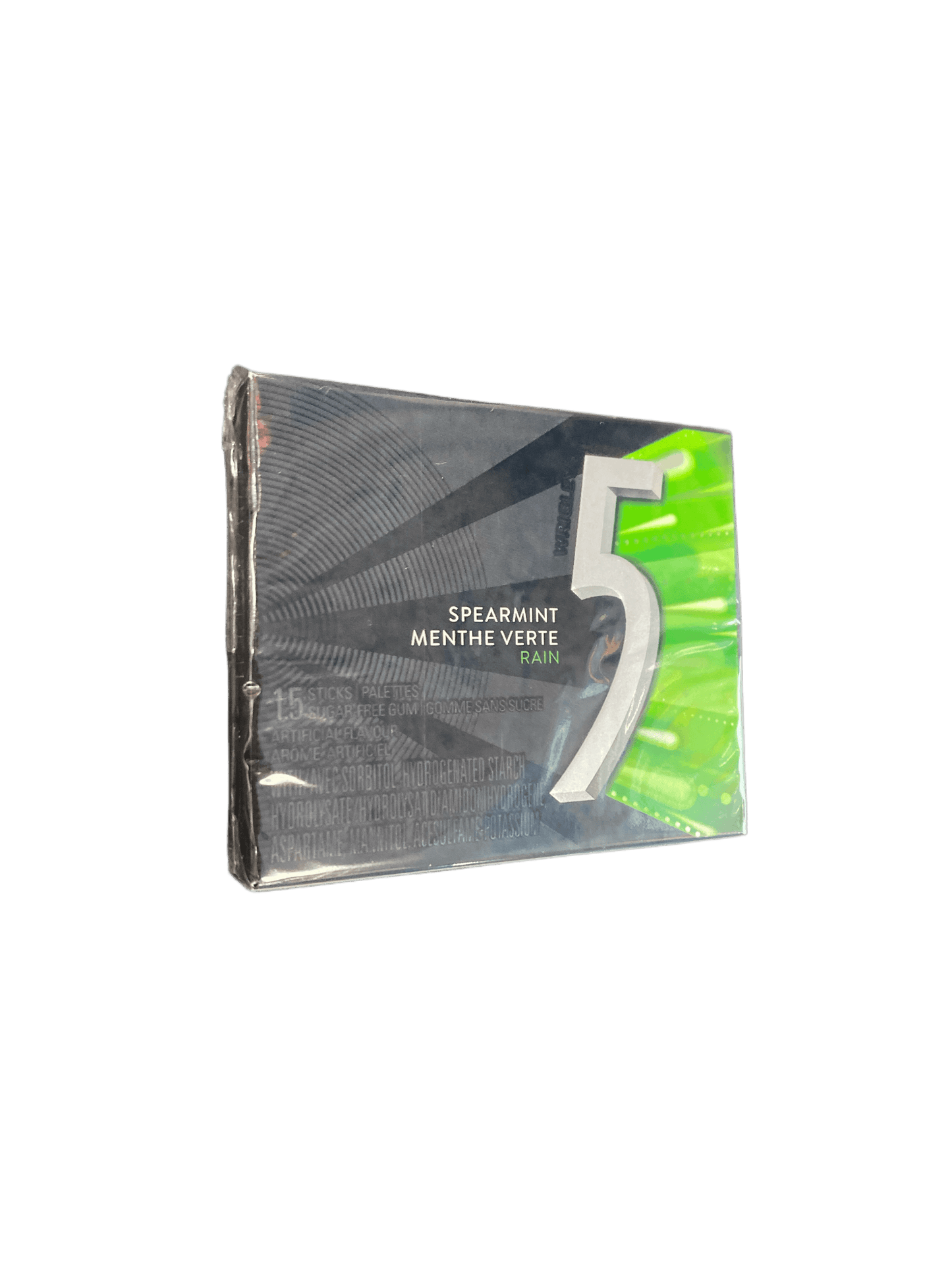 5 Gum Spearmint 15 Sticks - Canadian Edition