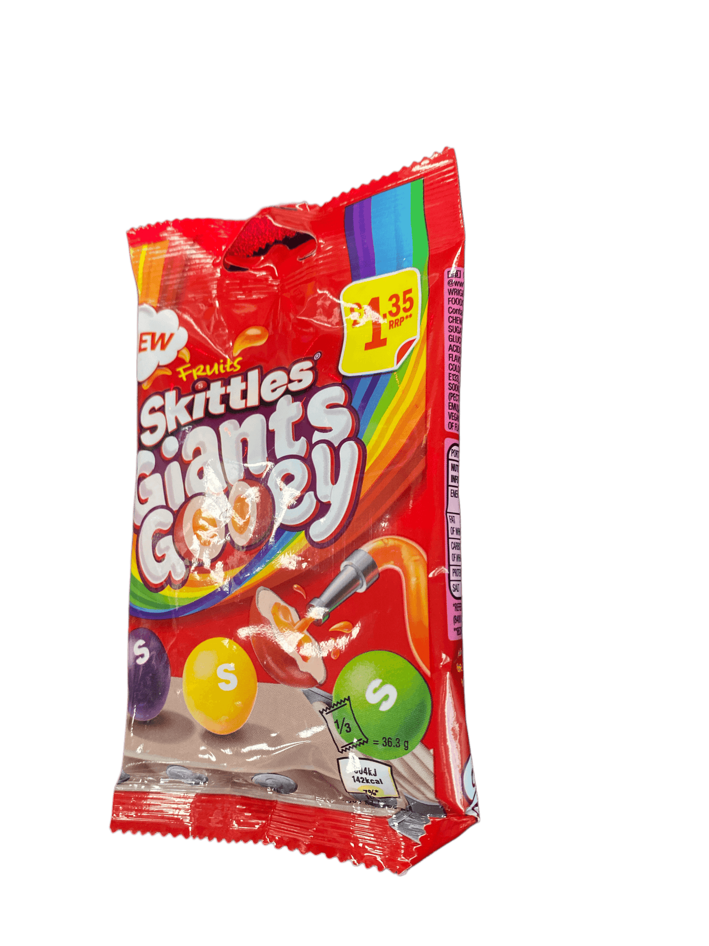 Skittles Giants Gooey Candy Bag 109G Ireland Edition