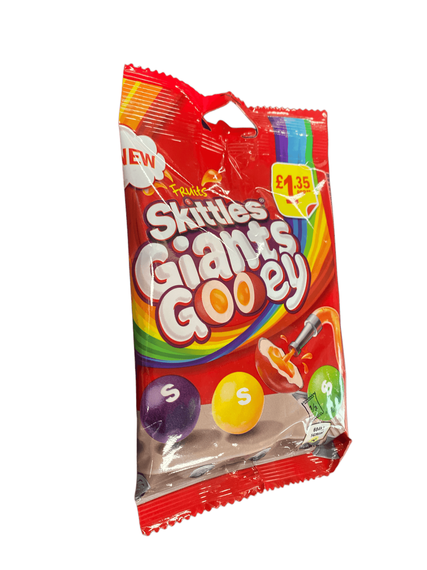 Skittles Giants Gooey Candy Bag 109G Ireland Edition