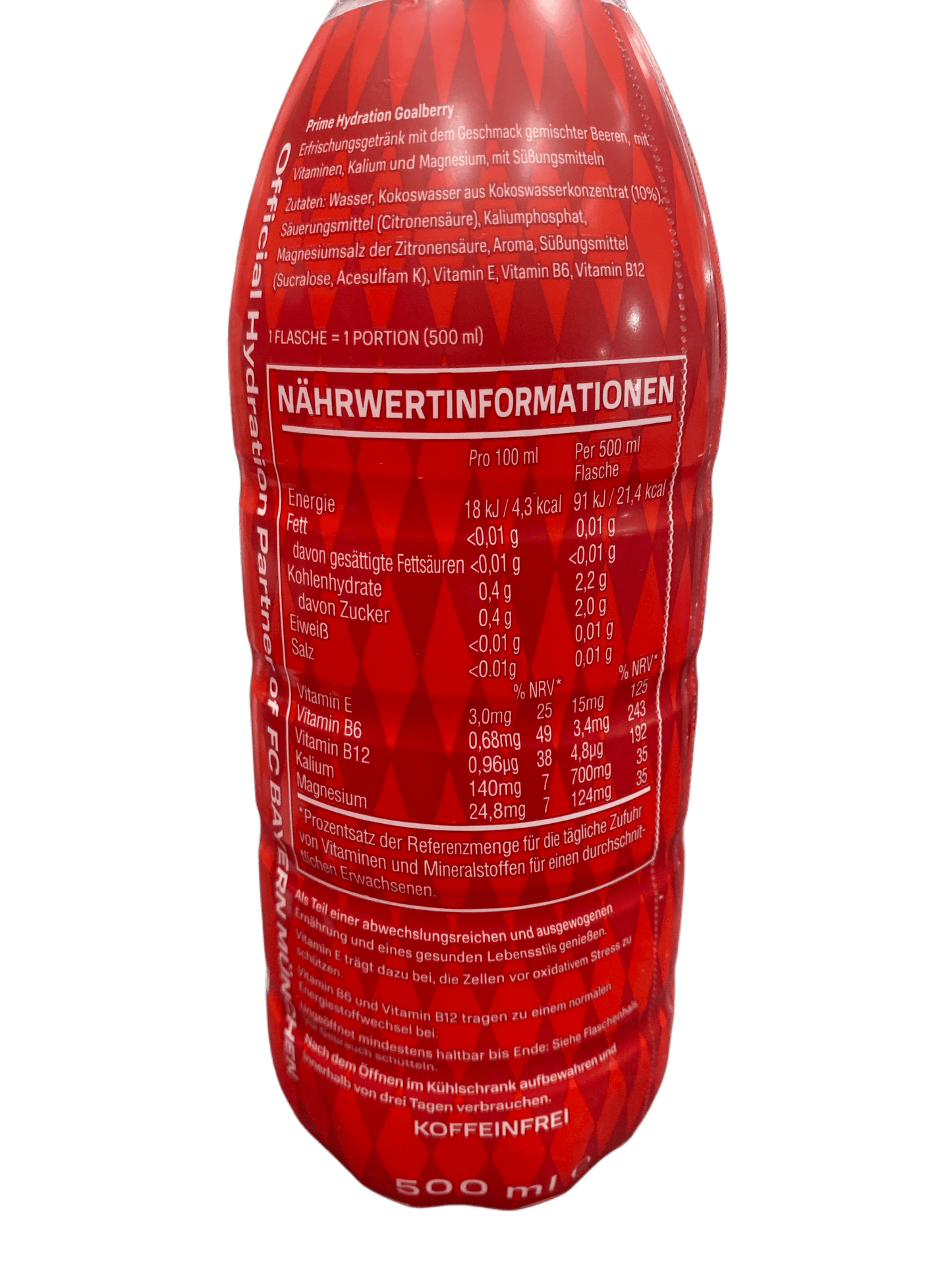 Prime Hydration Drink FC Bayern Munich - German Edition