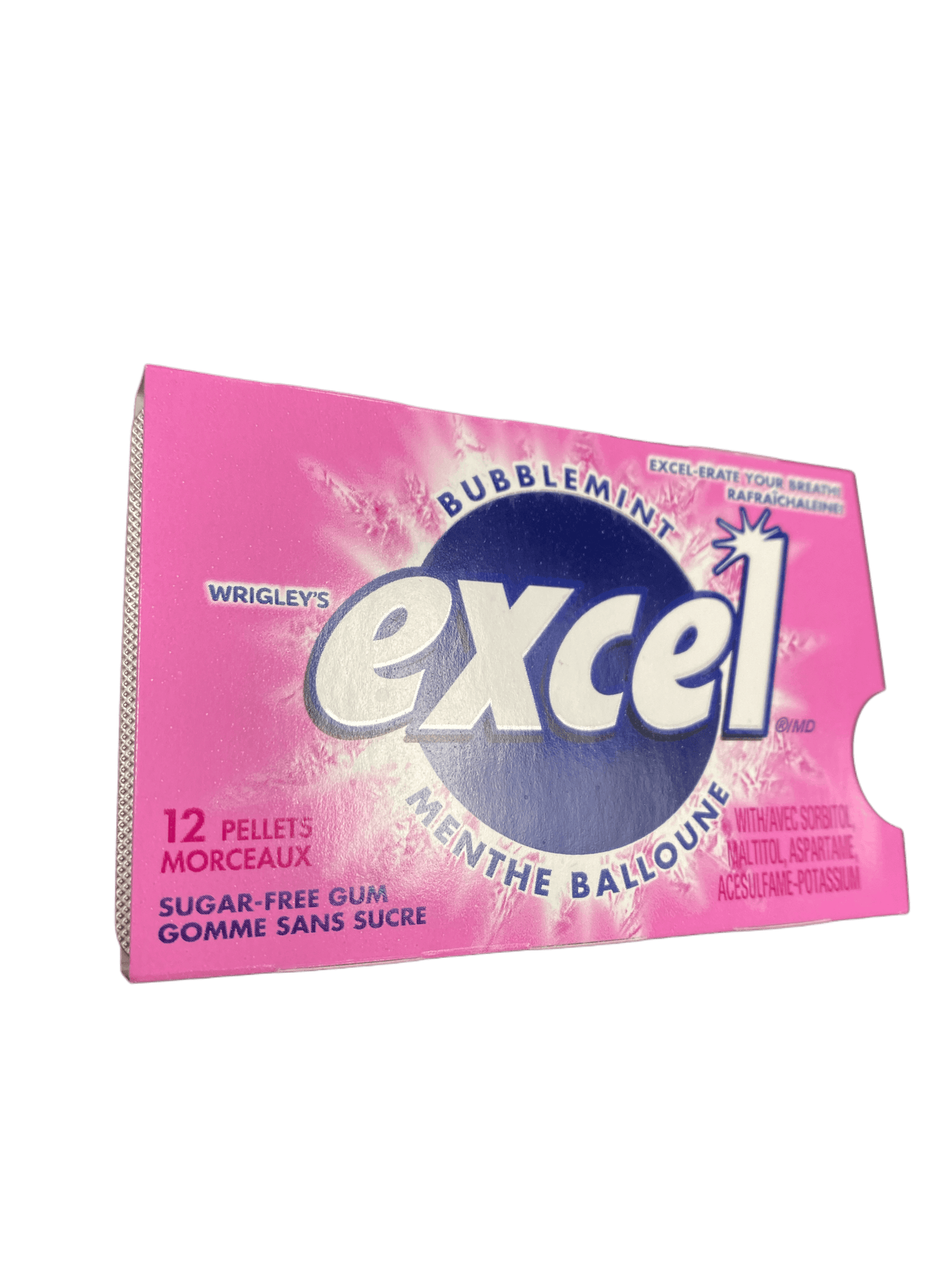 Excel Bubblemint Gum 12 Pieces - Canadian Edition