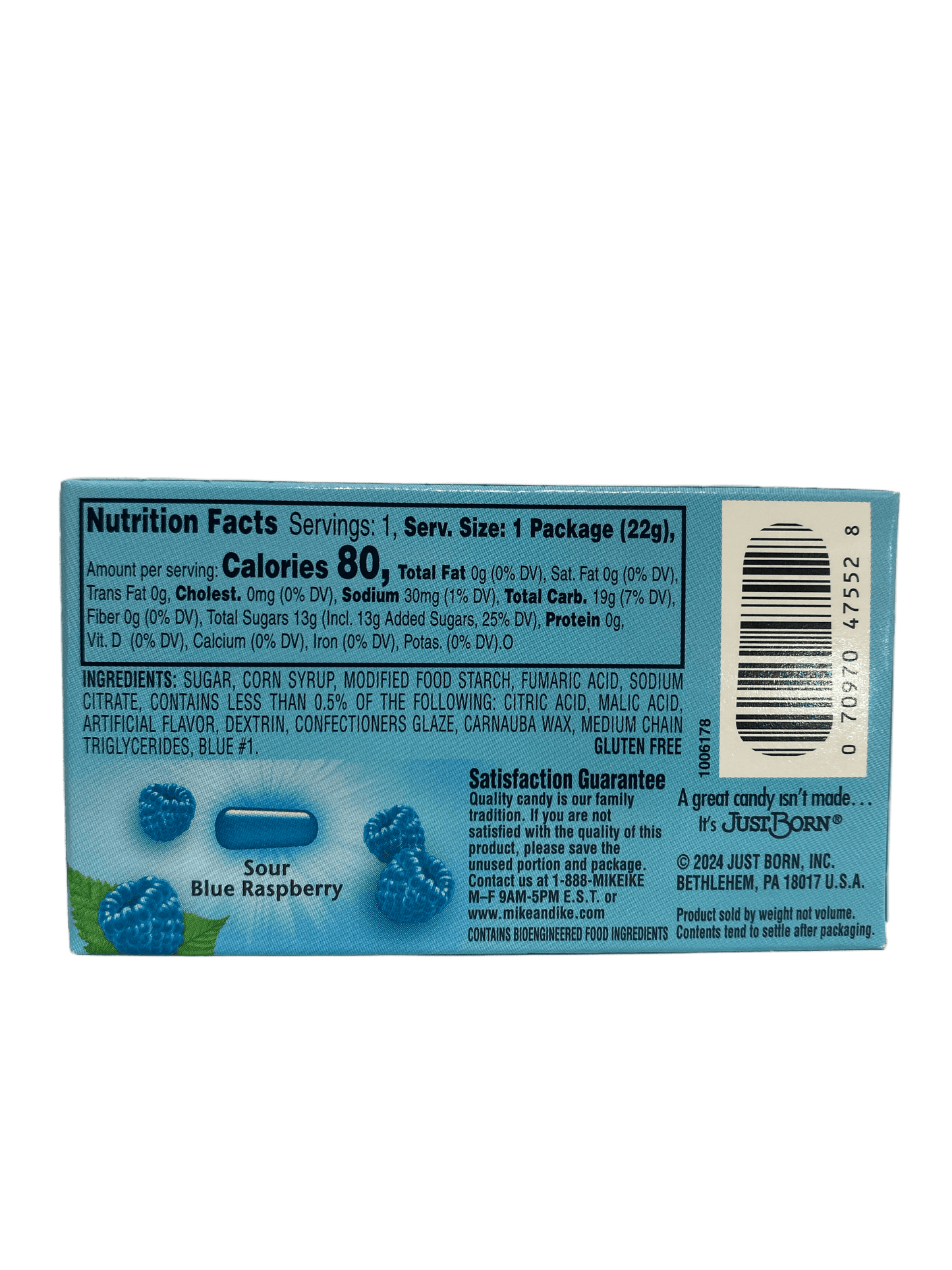 Mike And Ike Sour Blue Raspberry 0.70OZ