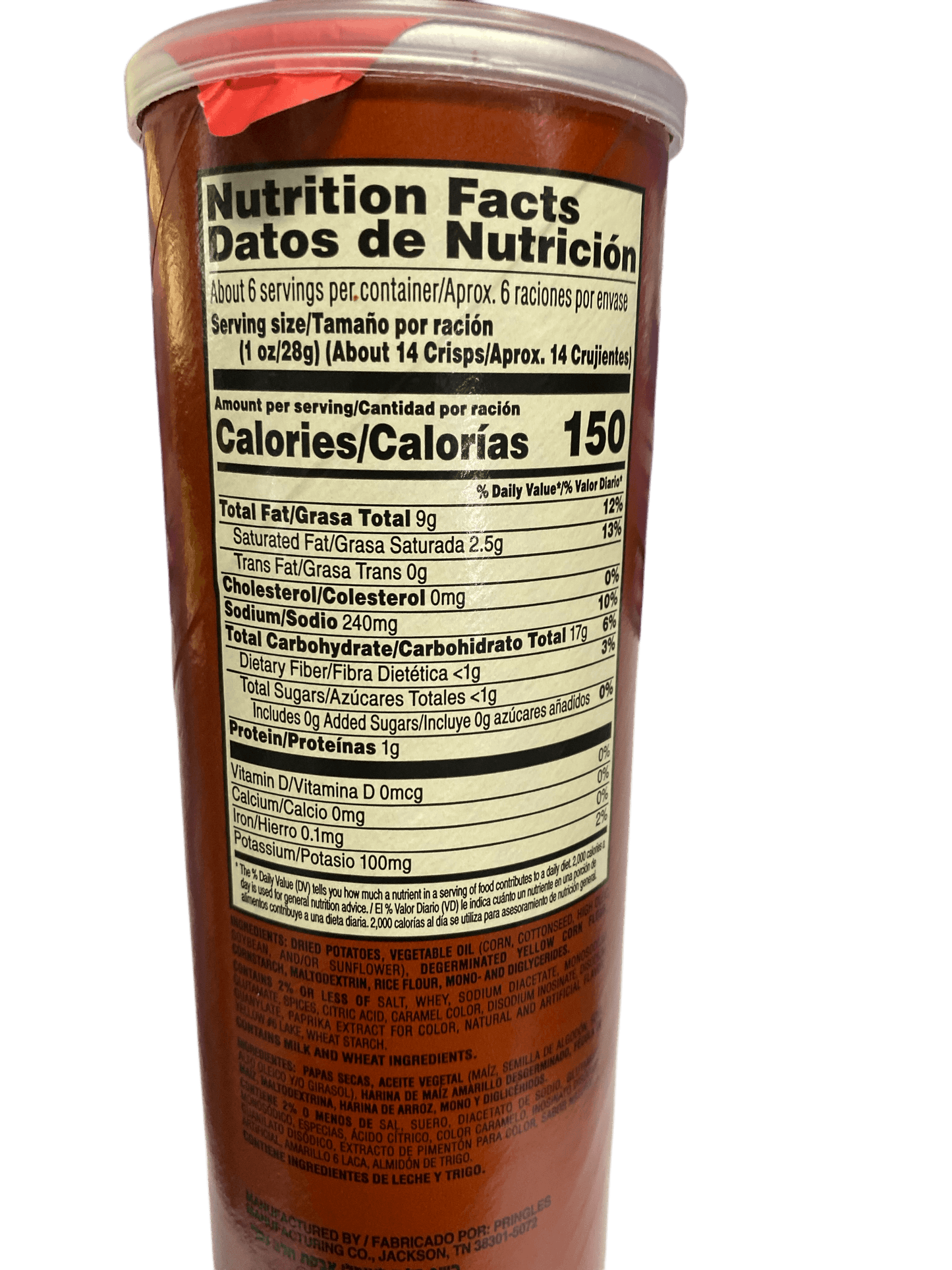 Pringles Chili Cheese Fries Chips 158G - U.S Edition