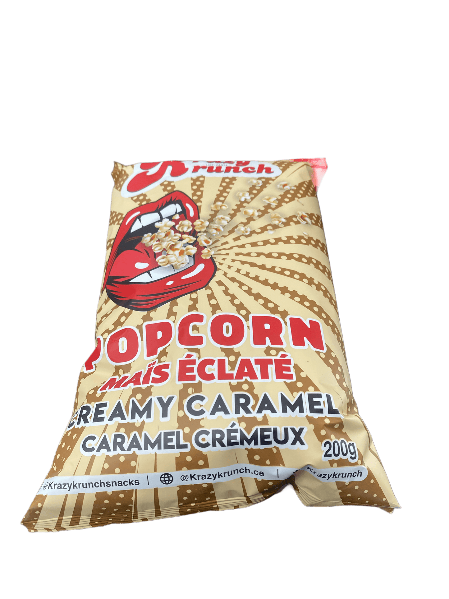 Krazy Krunch Popcorn Creamy Caramel 200G - Canadian Edition