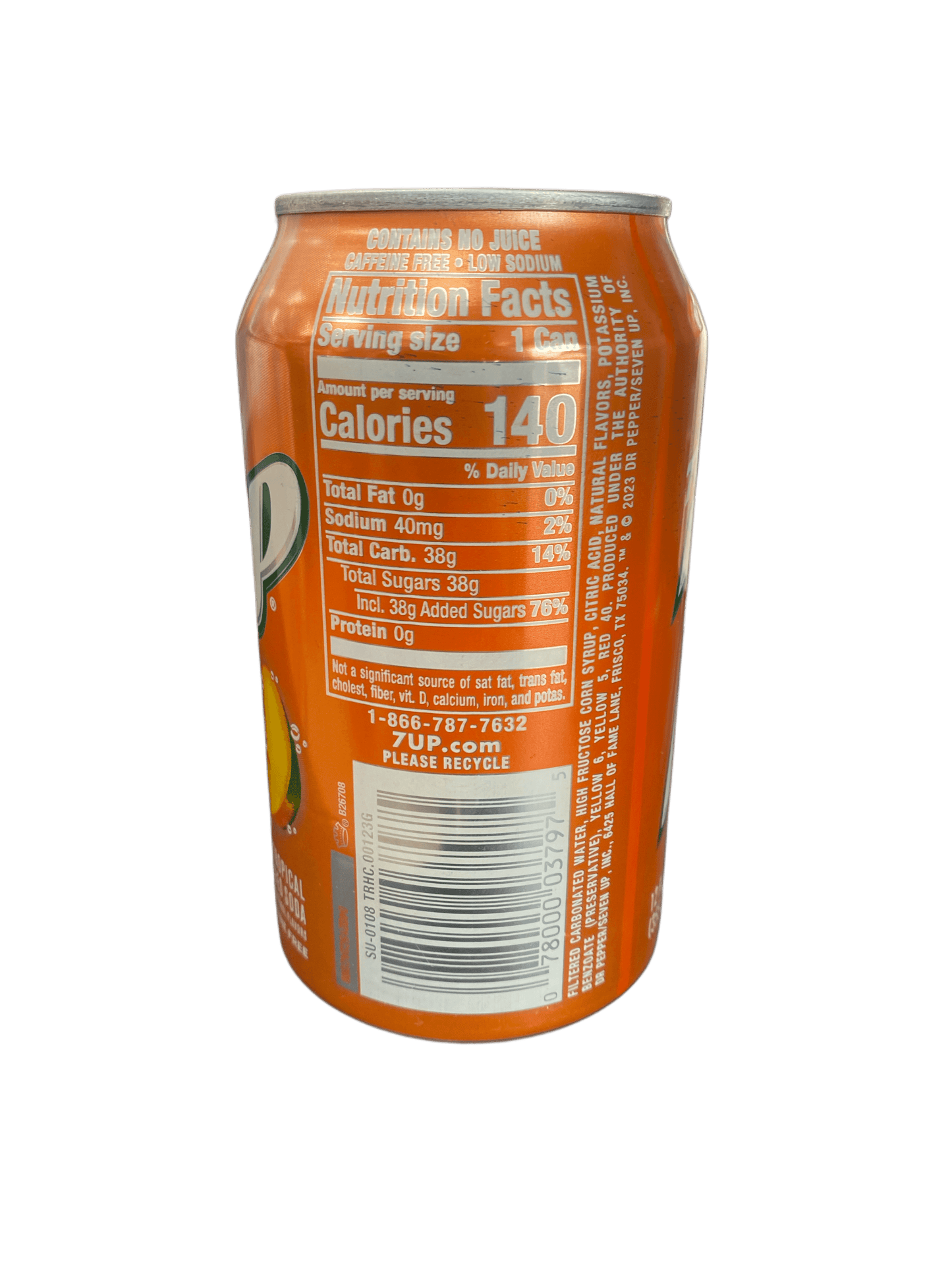 7UP Tropical Can 355ML - U.S Edition