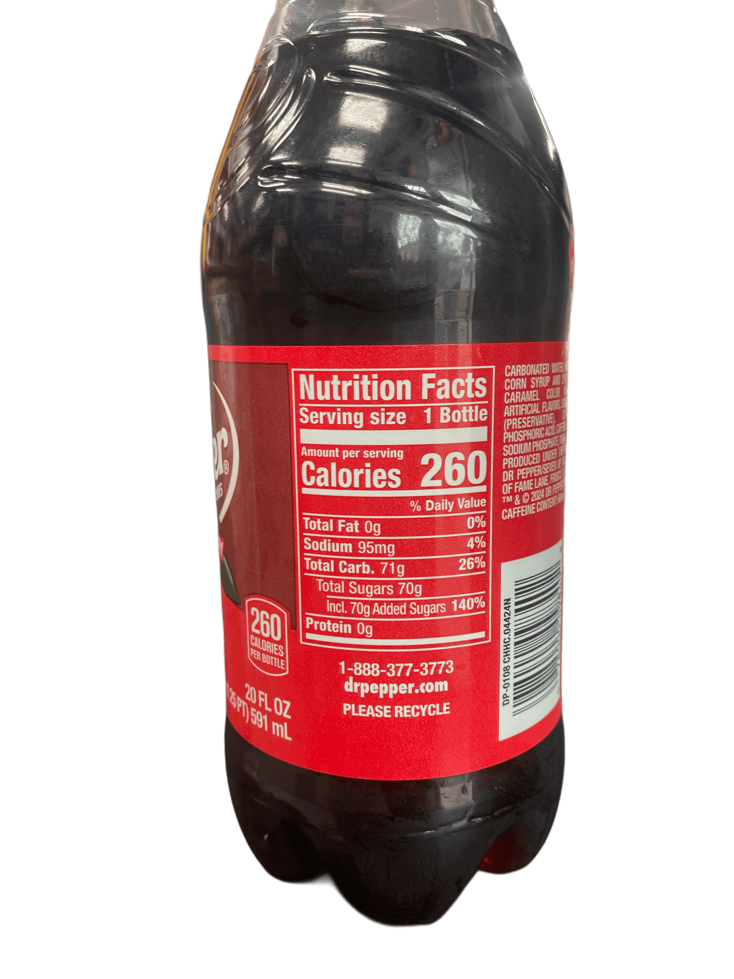Dr. Pepper Cherry Bottle 591ML