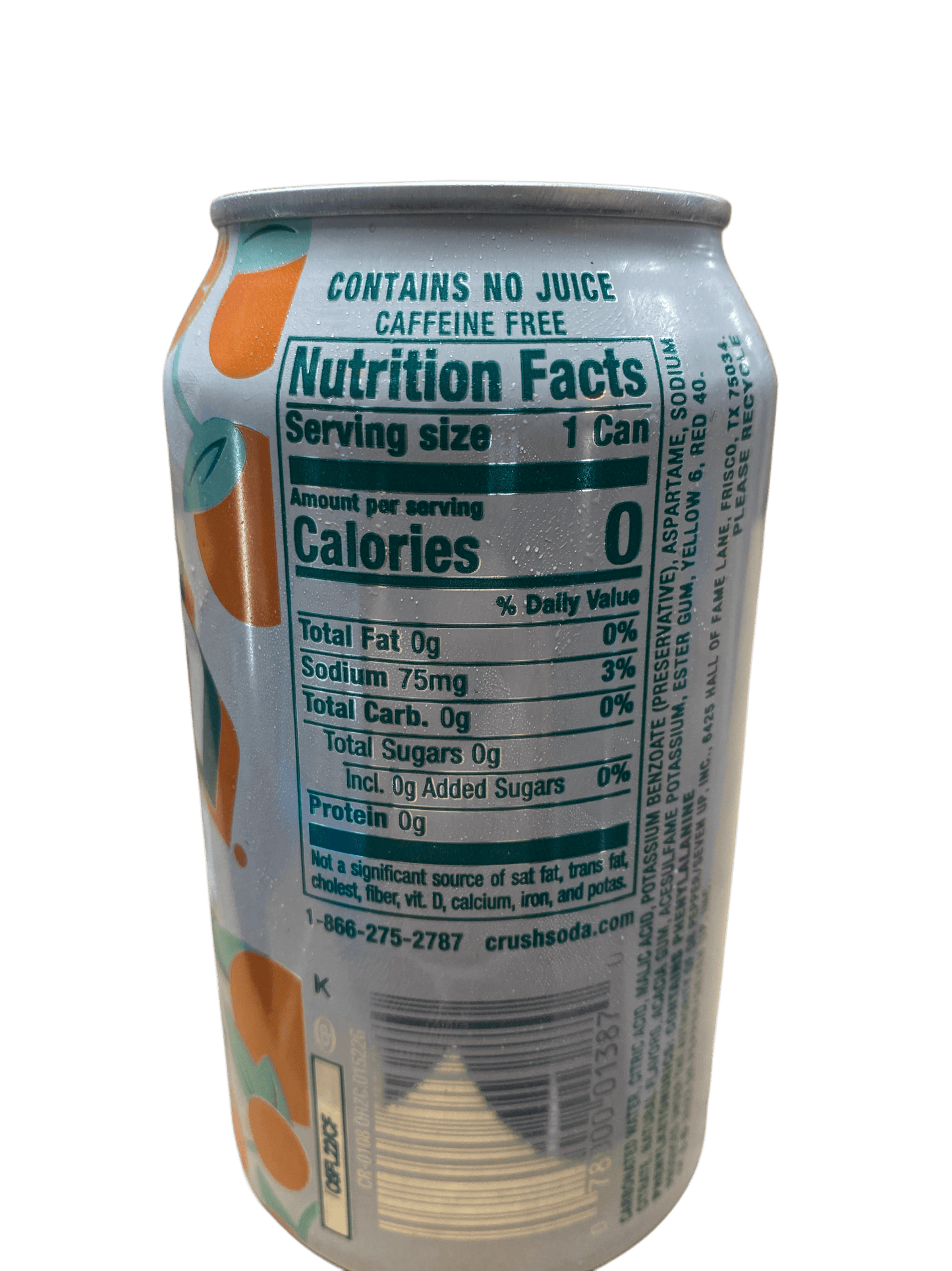 Crush Zero Sugar Orange Soda 12OZ - U.S Edition
