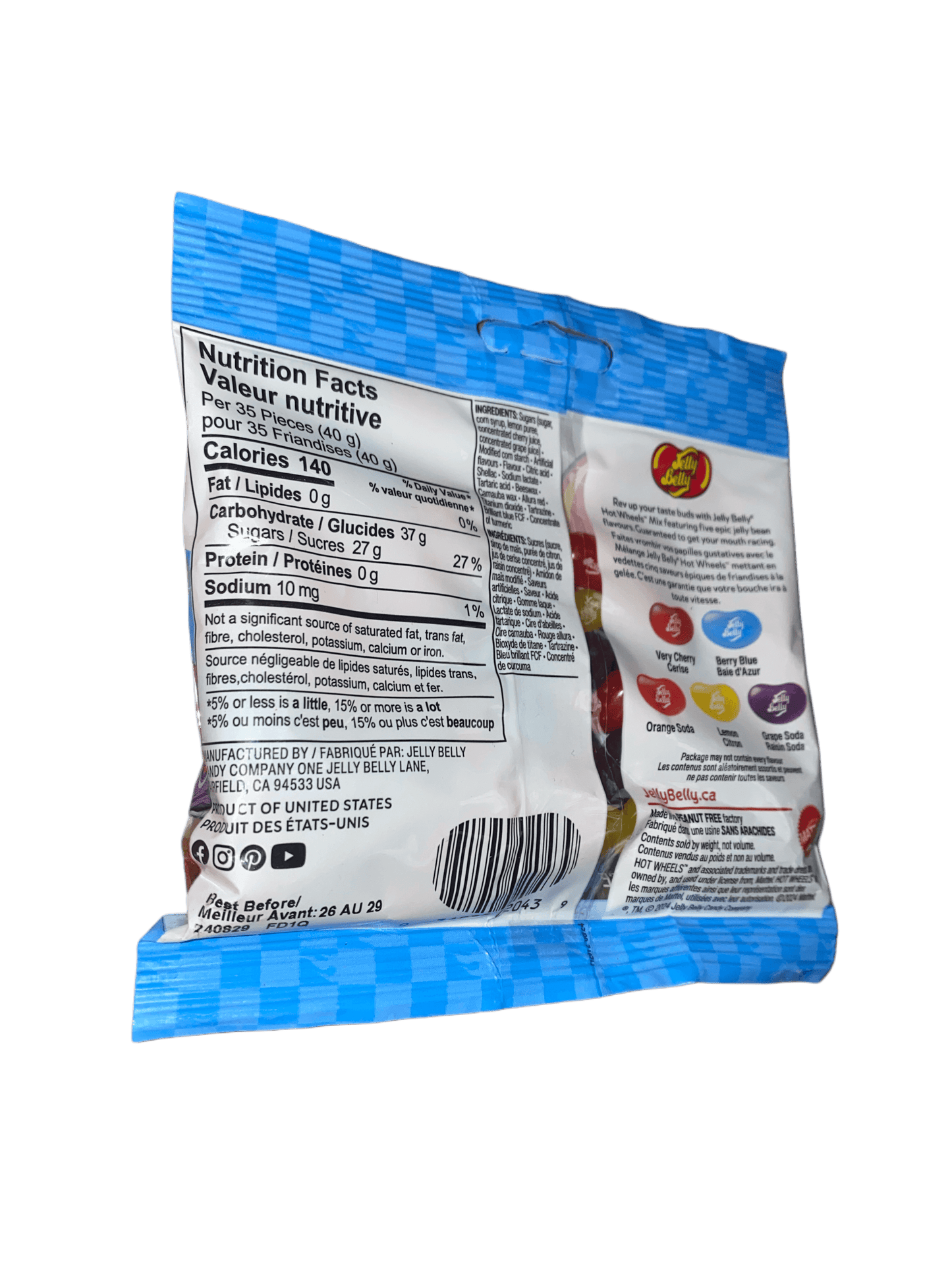 Jelly Belly Hot Wheels Candy Bag 80G - U.S Edition