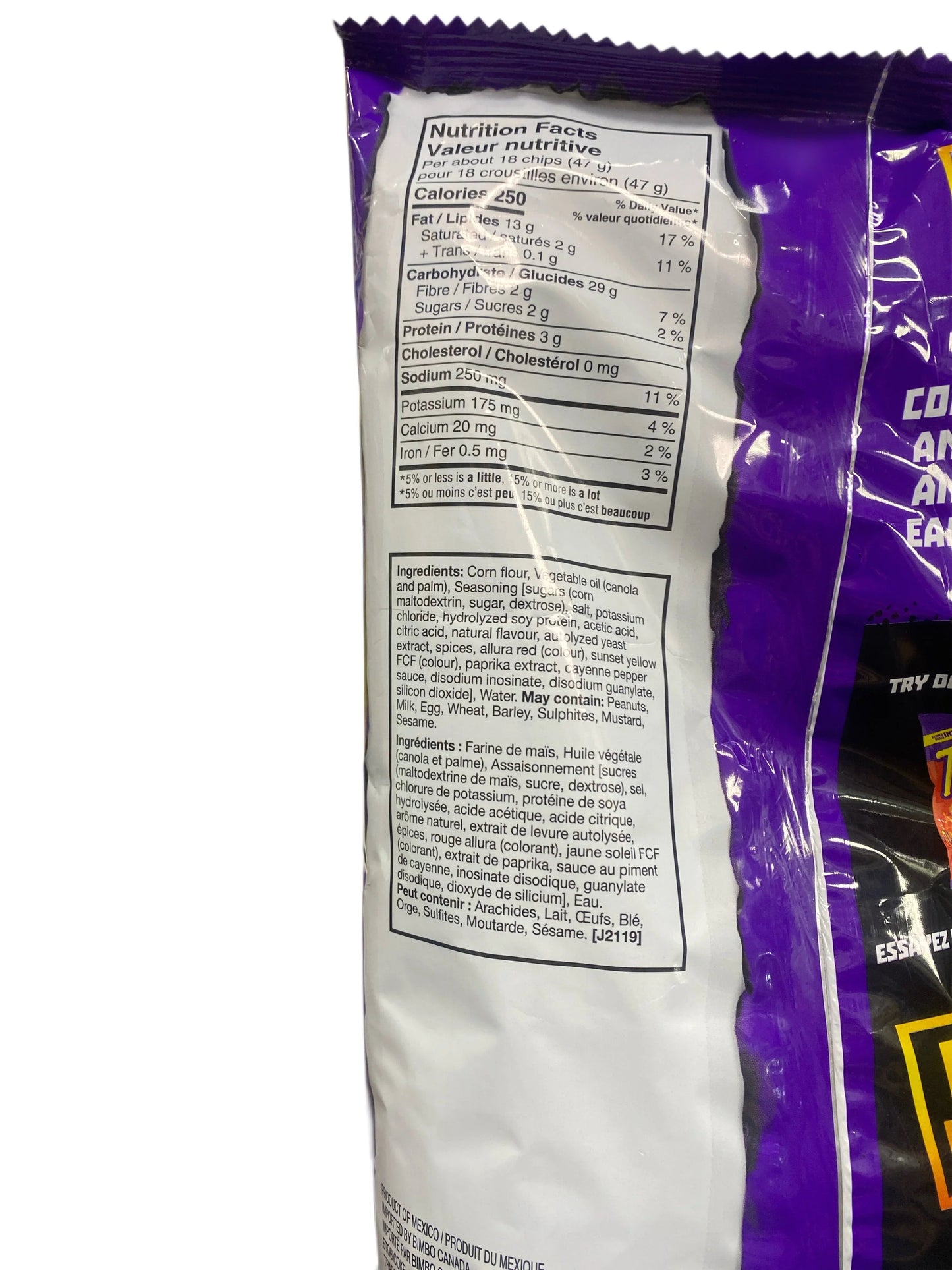 Takis Chili Piquant Du Dragon 280G - Canadian Edition