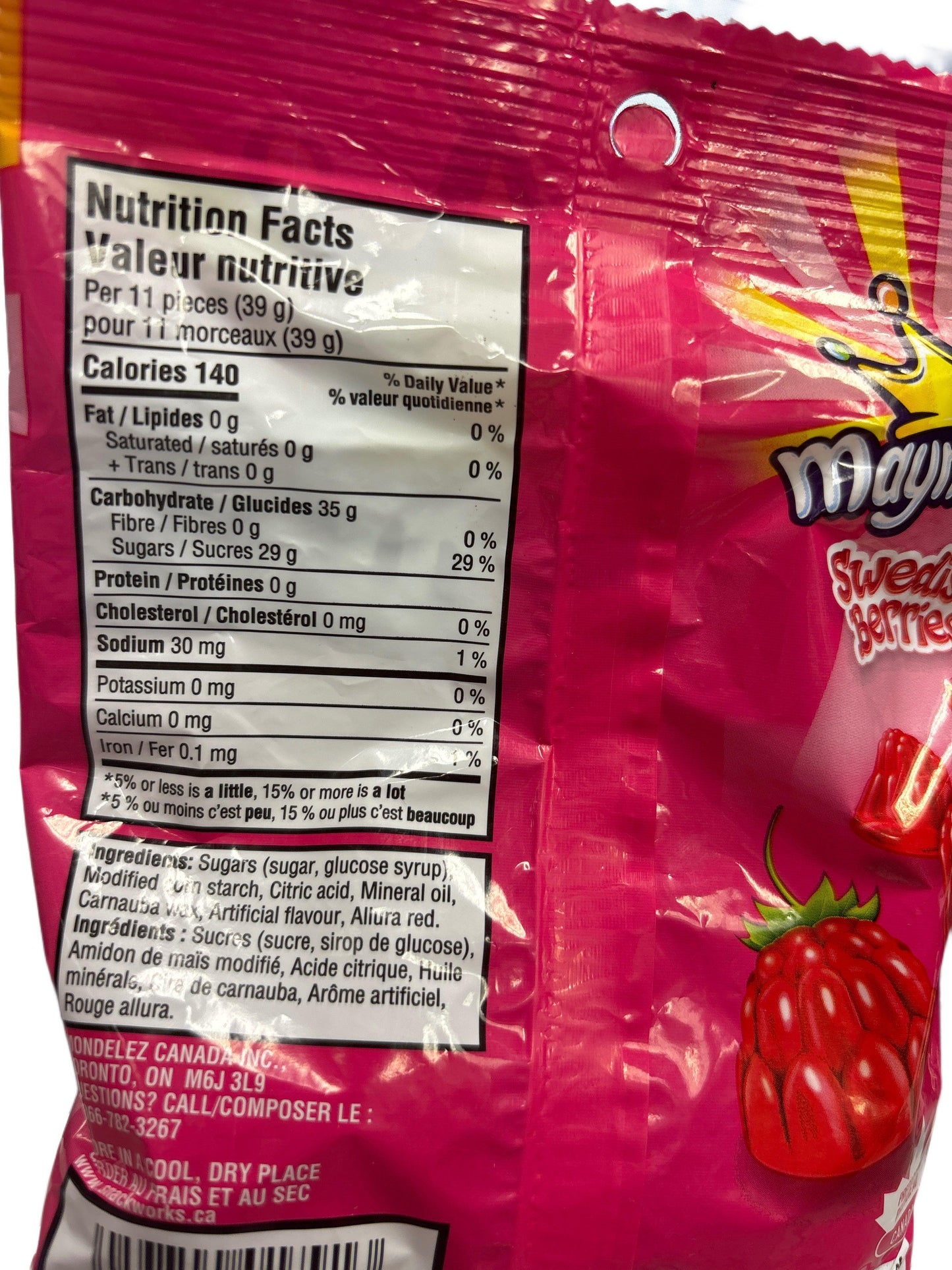 Maynards Swedish Berries 154G - Canadian Edition