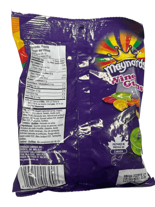 Maynards Wine Gums 154G - Canada Edition