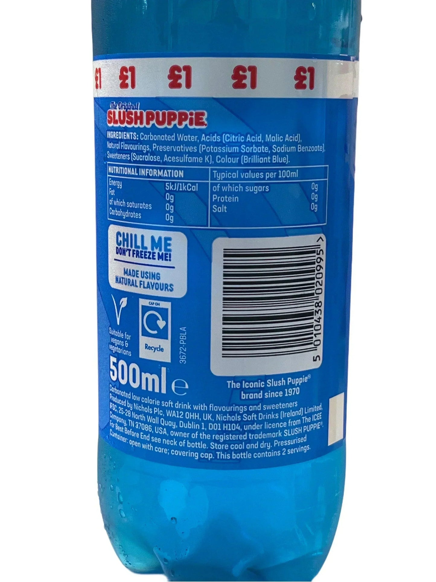 Slush Puppie Blue Raspberry Fizzie Soda - U.K EXP 11/24