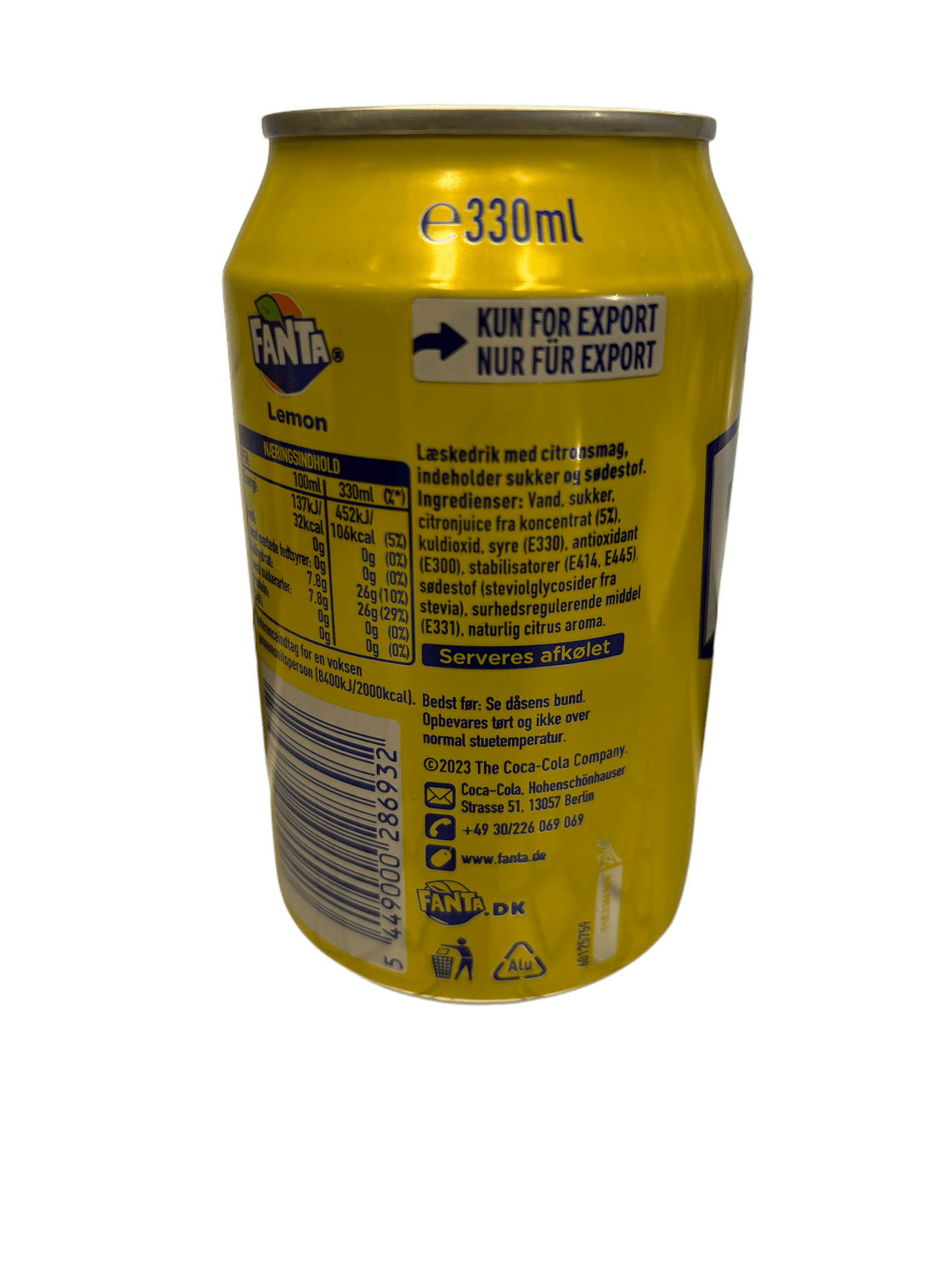 Fanta Lemon 330ML - U.K Edition