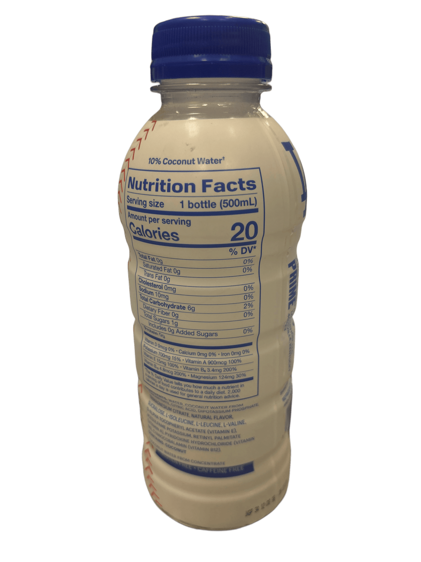 Prime Hydration White Dodgers 2023 Drink Damaged