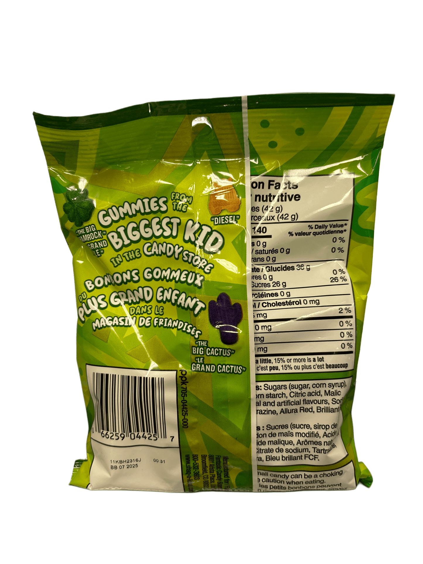 Shaq A Licious XL Sour Gummies 175G - Shaq Edition