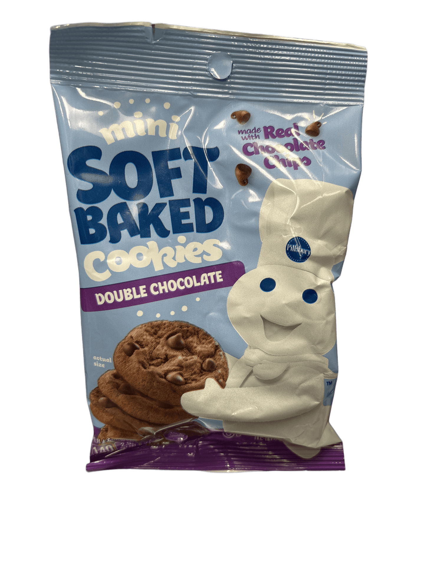 Pillsbury Mini Soft Baked Cookies Double Chocolate 3OZ