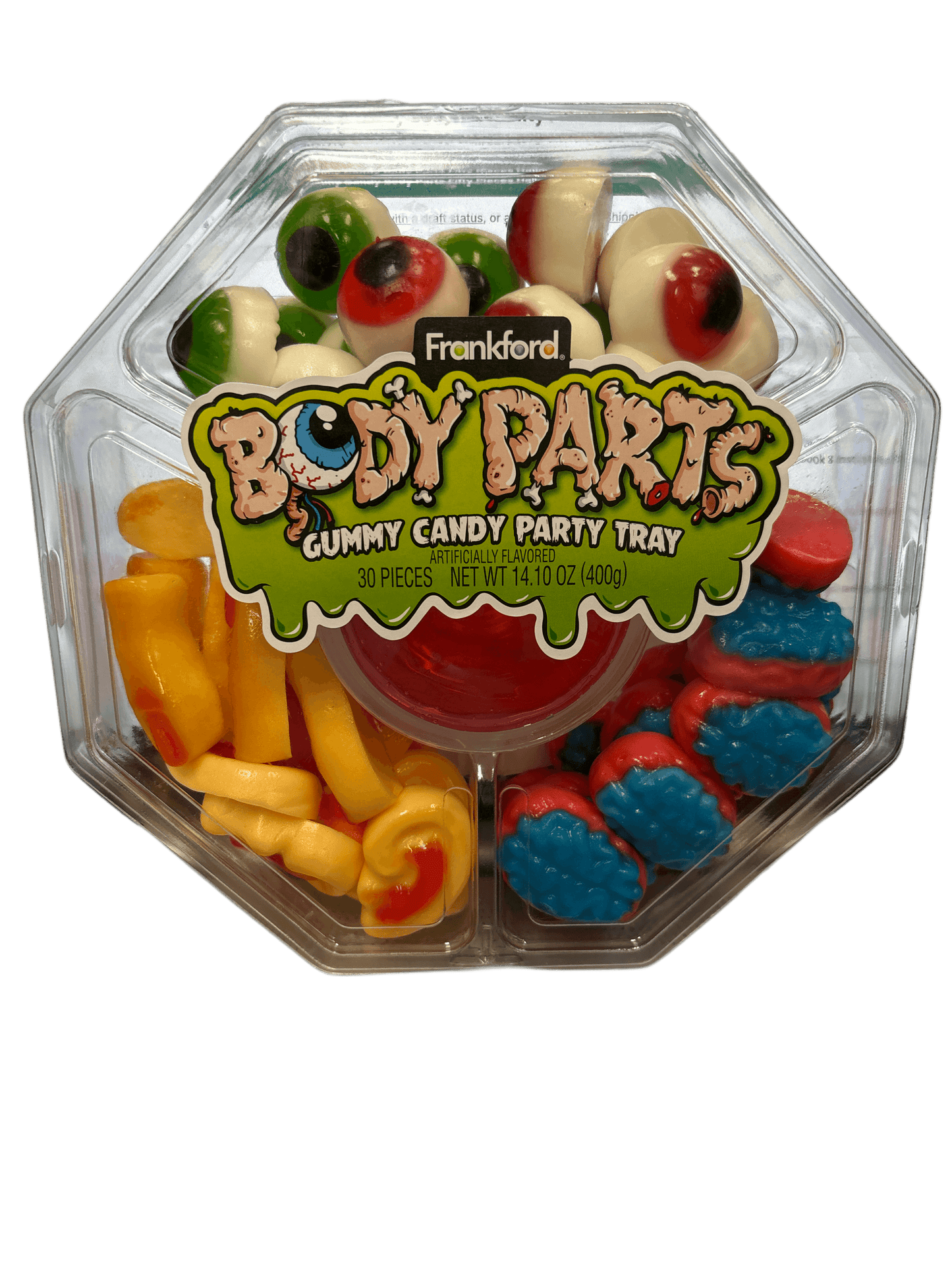 Frankford Gummy Candy Body Parts Fifty Pieces Halloween 14.1oz