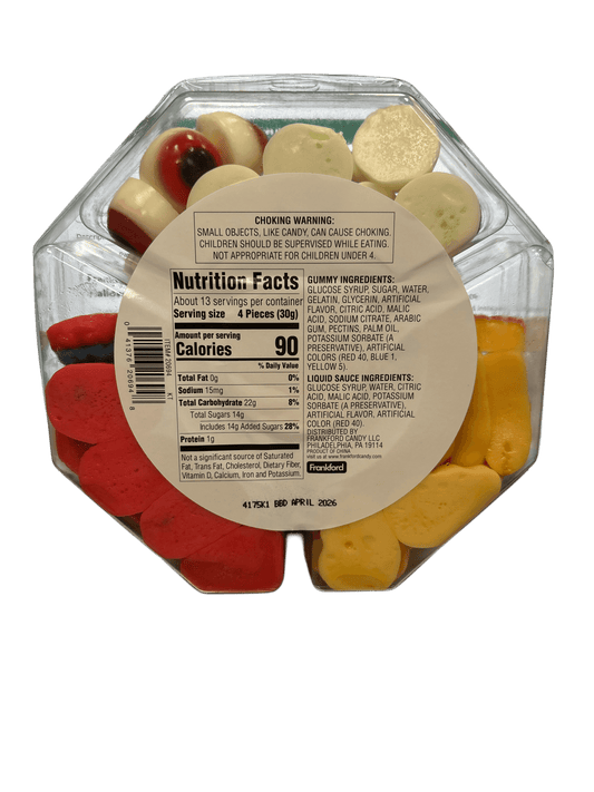 Frankford Gummy Candy Body Parts Fifty Pieces Halloween 14.1oz