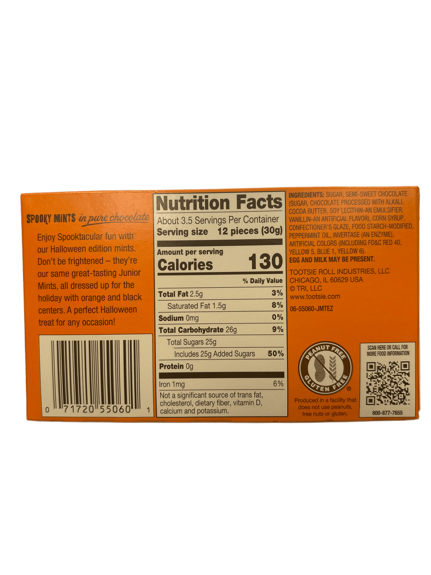 Junior Mints Spooky Chocolate Mints Halloween Candy 3.5OZ - U.S Edition