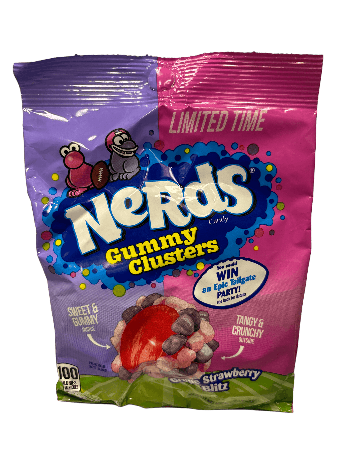 Nerds Gummy Clusters Grape Strawberry Blitz - 5OZ U.S Edition