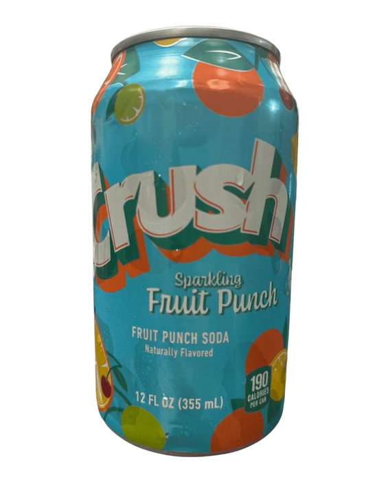 Crush Sparkling Fruit Punch Soda Can 12OZ