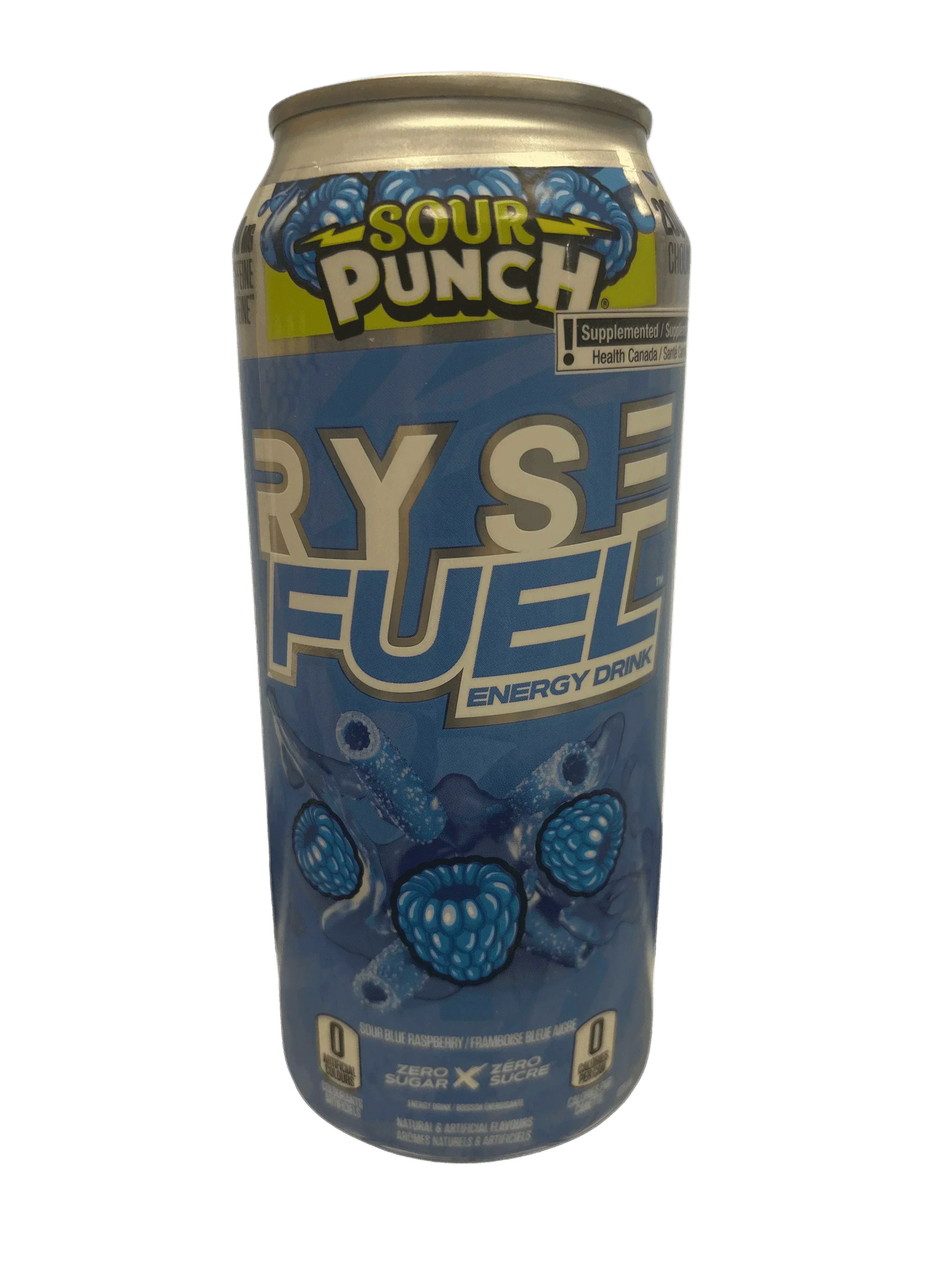 RYSE Fuel Sour Punch Blue Raspberry Zero Sugar Energy Drink