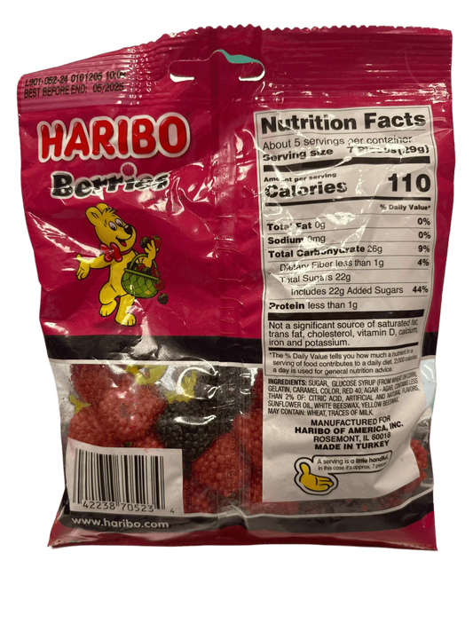 Haribo Berries Crunchy & Chewy 142G