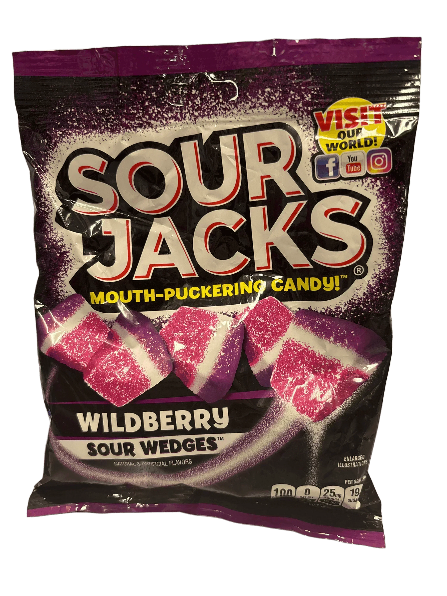 Sour Jacks Wildberry Sour Wedges 142G