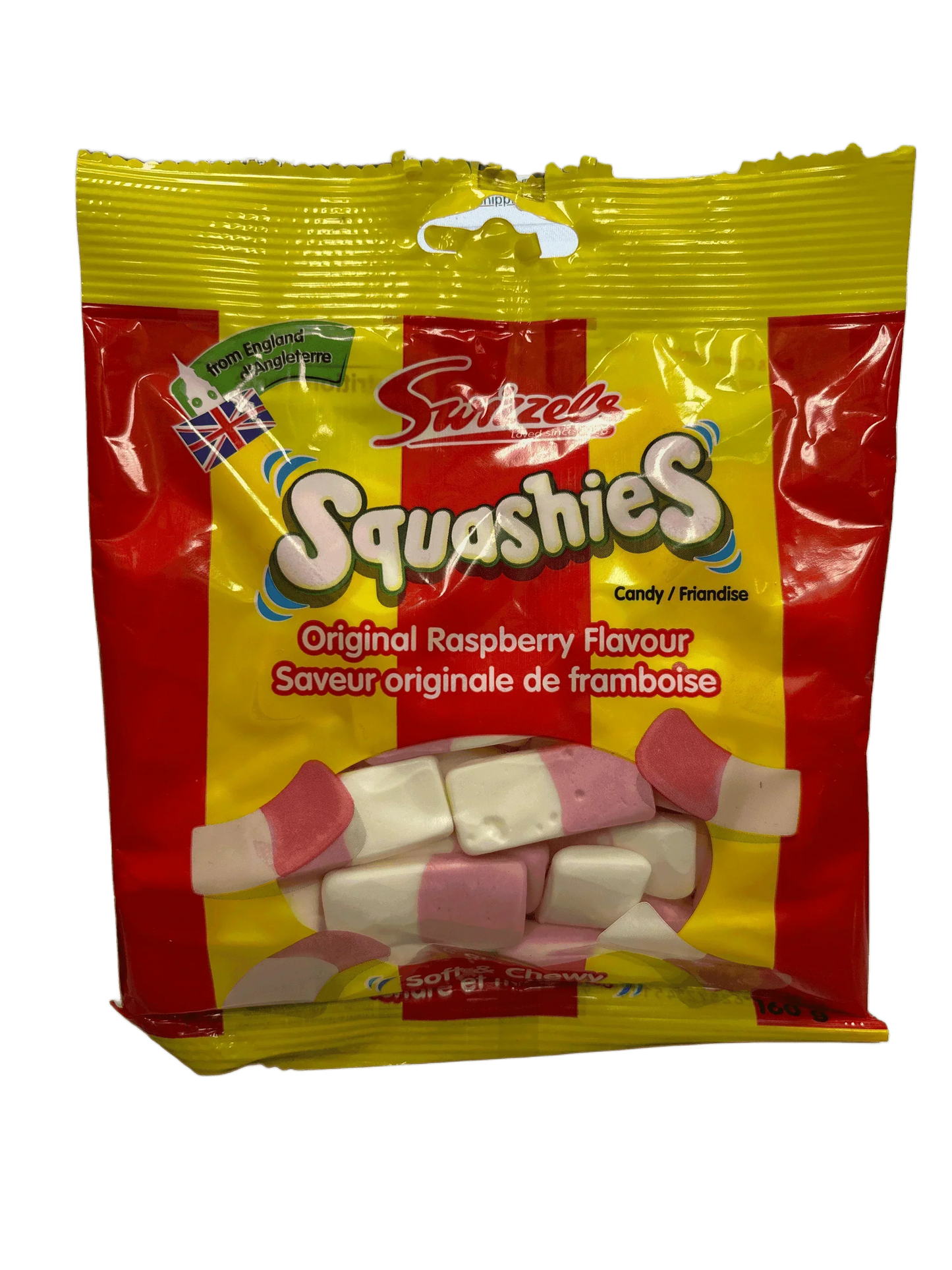 Squashies Original Raspberry Flavour 160G - U.K Edition