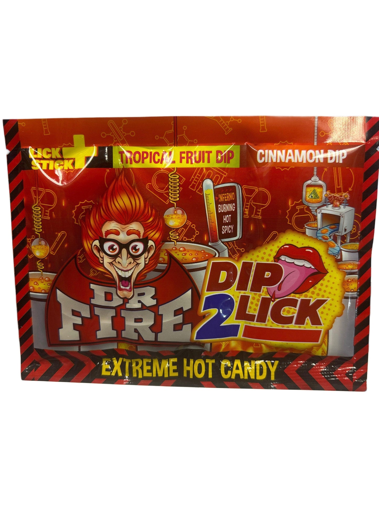 Dr. Fire Dip 2 Lick Cinnamon Dip Extreme Hot Candy 18g