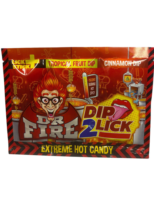 Dr. Fire Dip 2 Lick Cinnamon Dip Extreme Hot Candy 18g