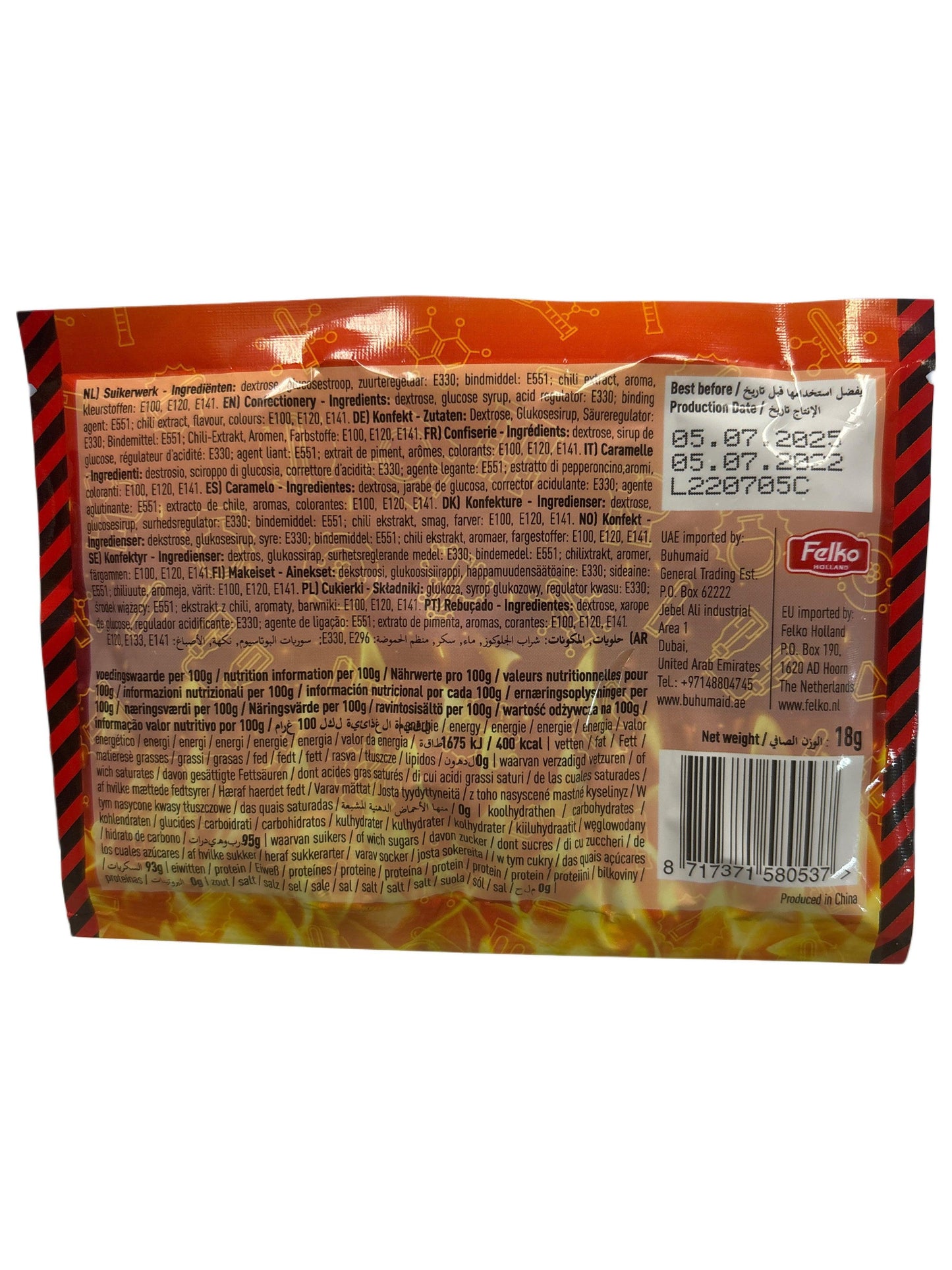 Dr. Fire Dip 2 Lick Cinnamon Dip Extreme Hot Candy 18g