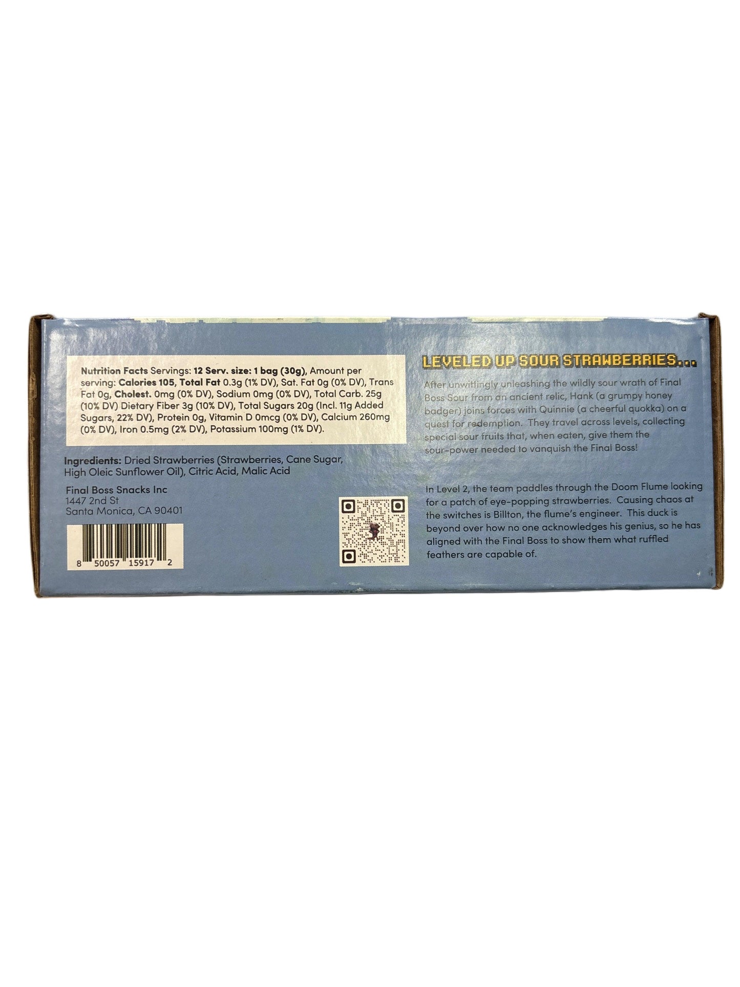 FINAL BOSS SOUR Level 2 Sour Strawberries 360G