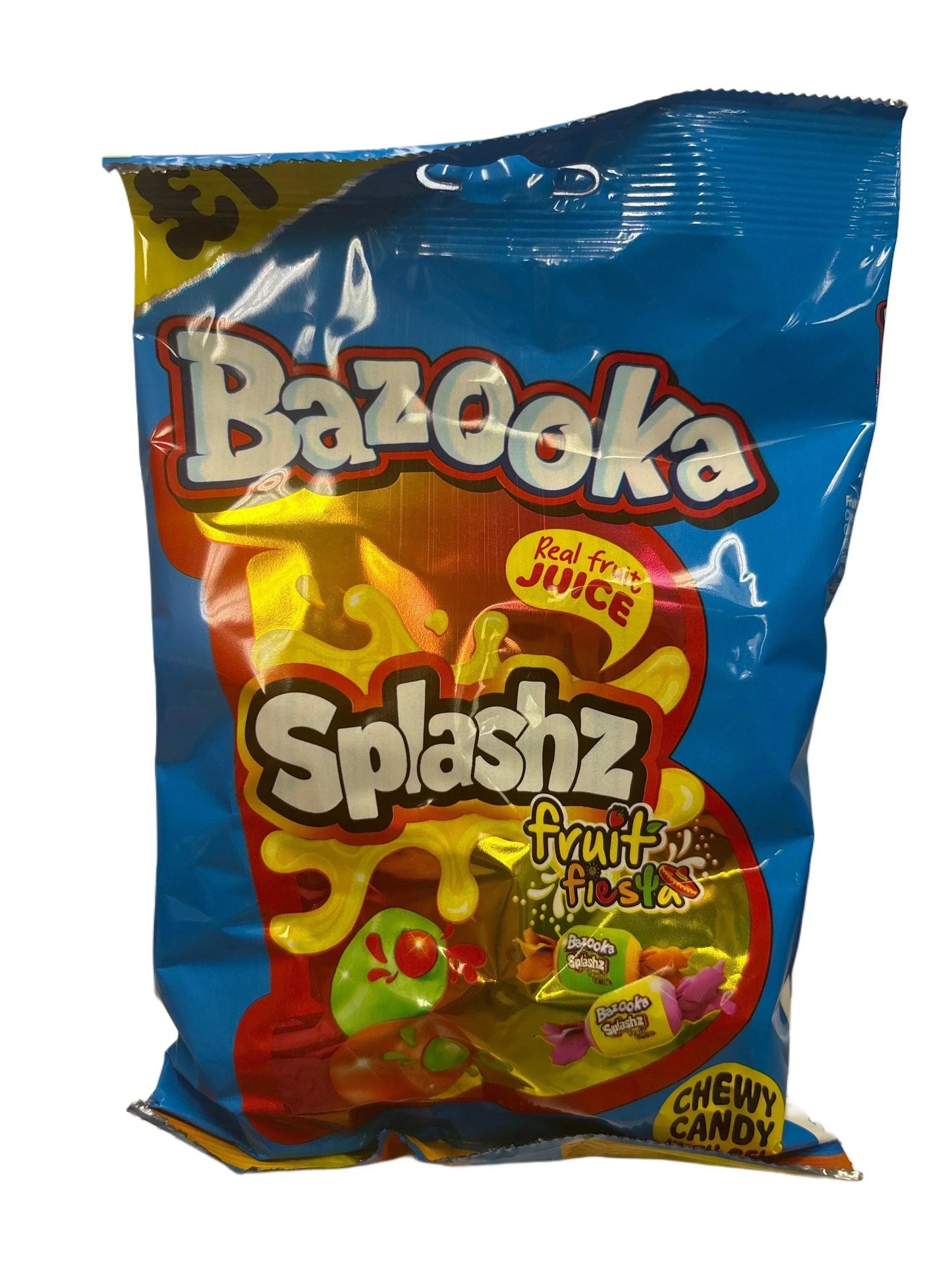 Bazooka Splashz Fruit Fiesta 120G