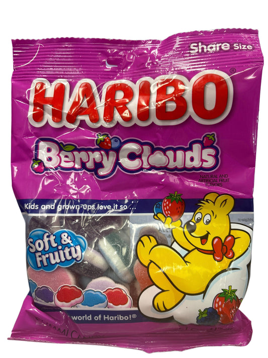 Haribo Berry Clouds Soft & Fruity Candy Bag 4.1OZ German Edition