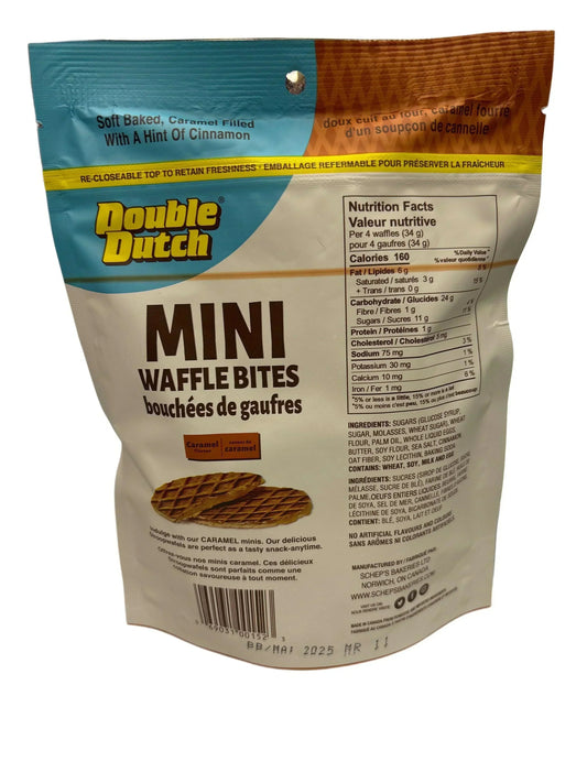 Double Dutch Mini Waffle Bites Caramel 160G