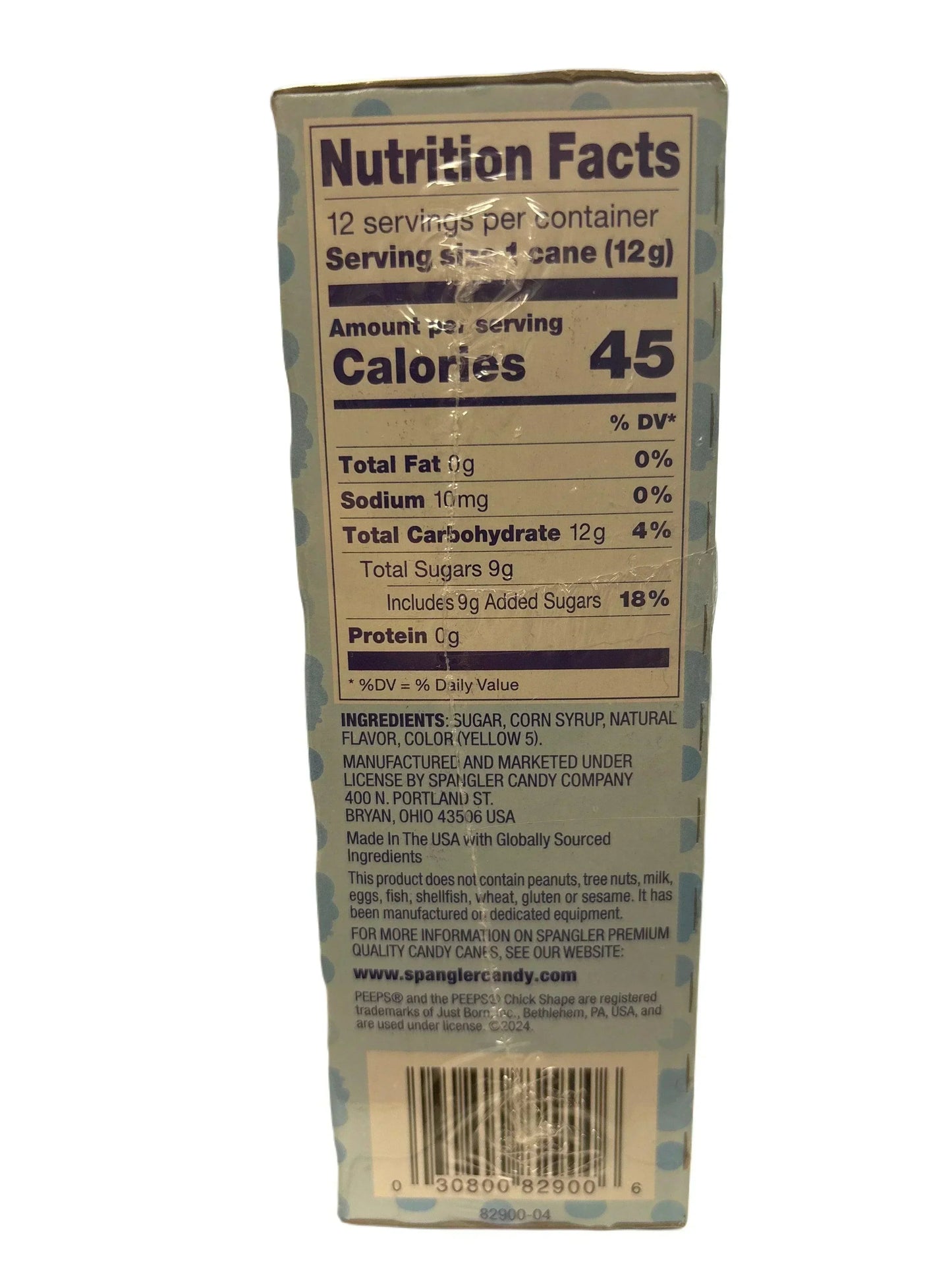 PEEPS Marshmallow Flavored Candy Canes - 12 Pack - U.S Edition