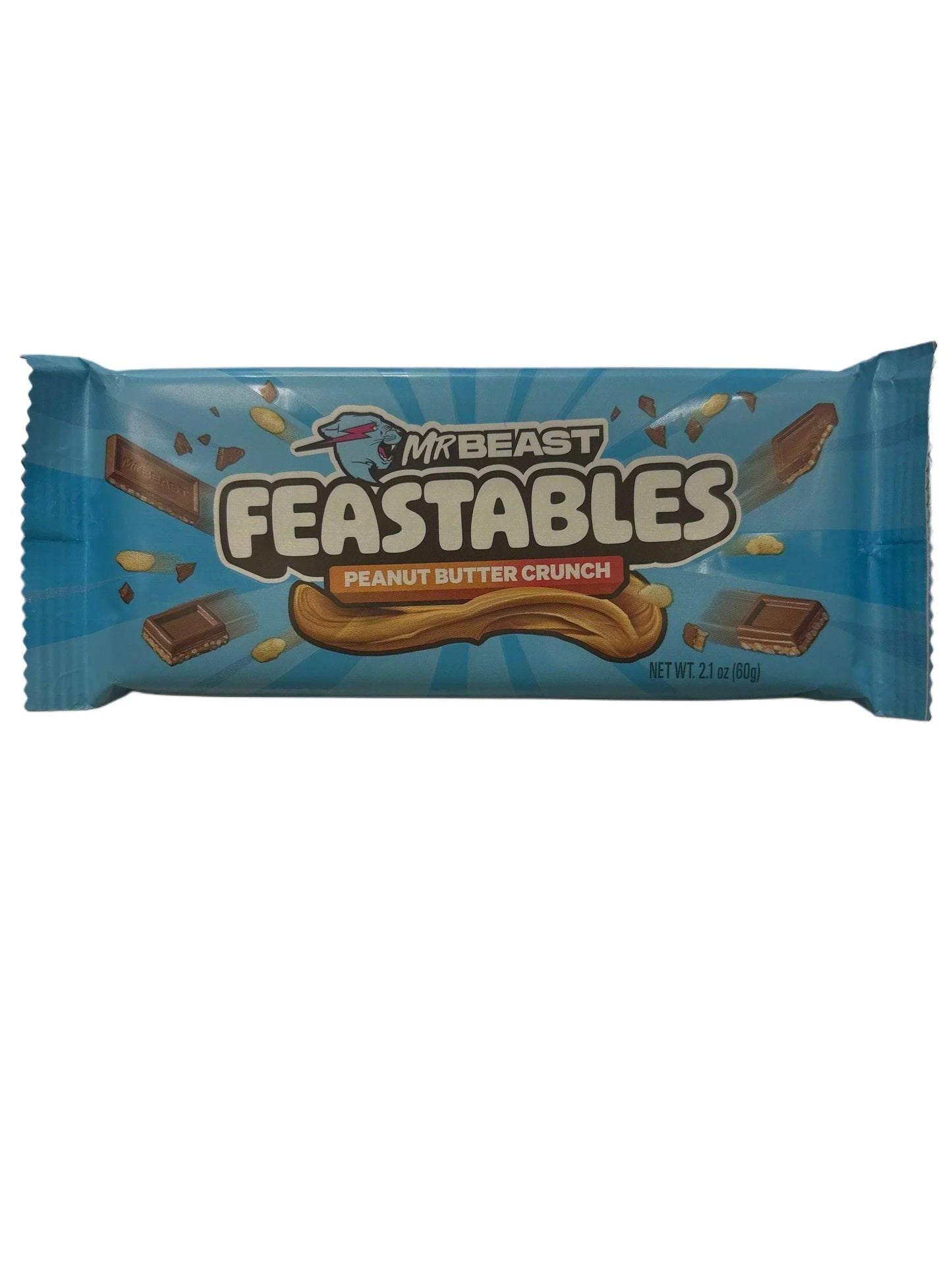 Feastables Mr. Beast Peanut Butter Crunch Chocolate Bar 2.1OZ - Canadian Edition
