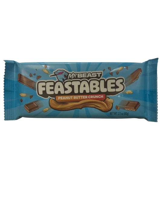 Feastables Mr. Beast Peanut Butter Crunch Chocolate Bar 2.1OZ - Canadian Edition