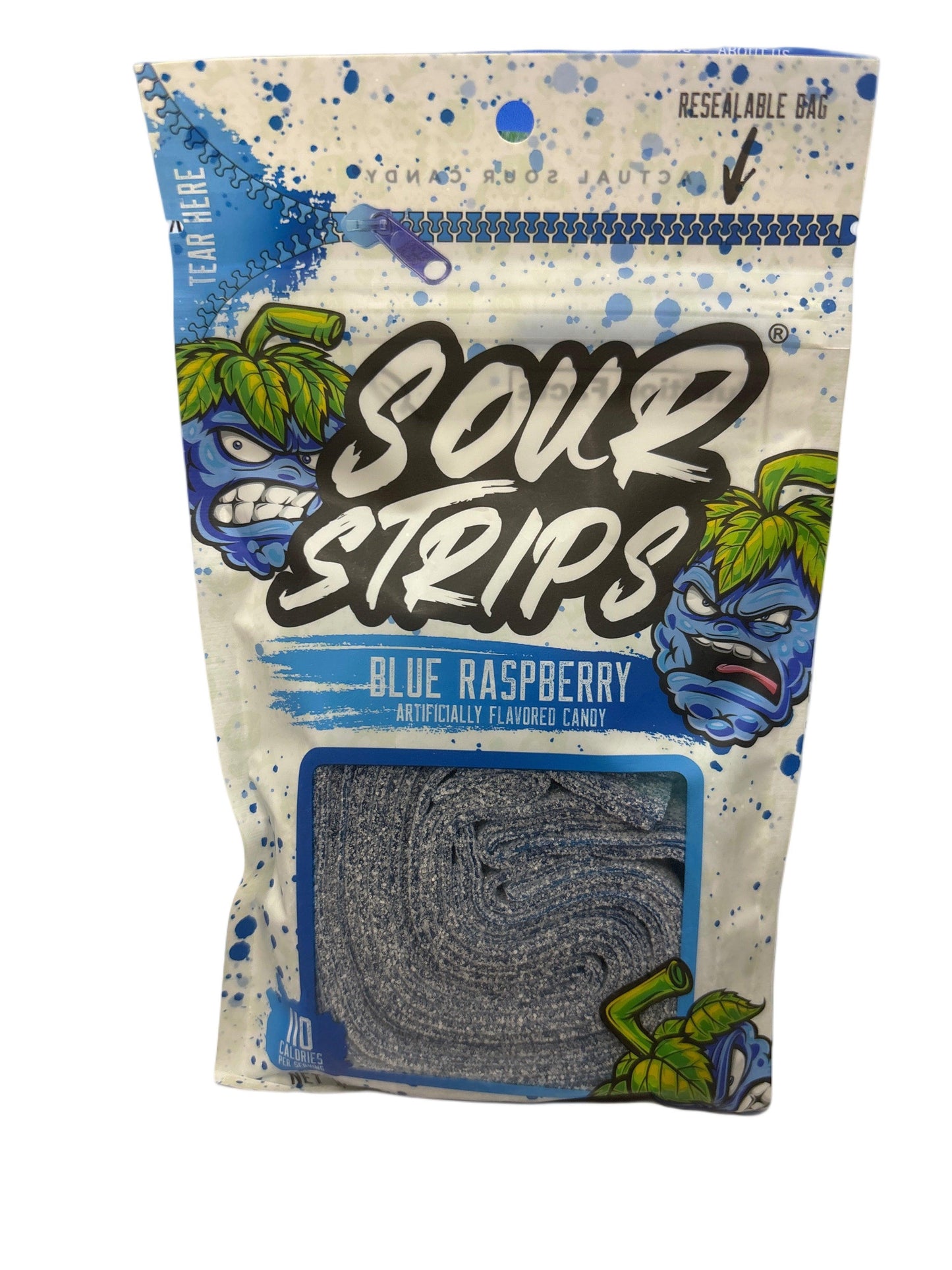 Sour Strips Blue Raspberry 3.40OZ - U.S Edition